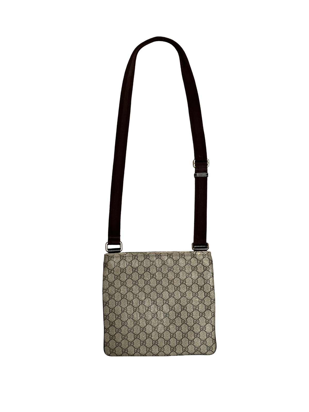 Gucci beige GG Supreme Flat Messenger