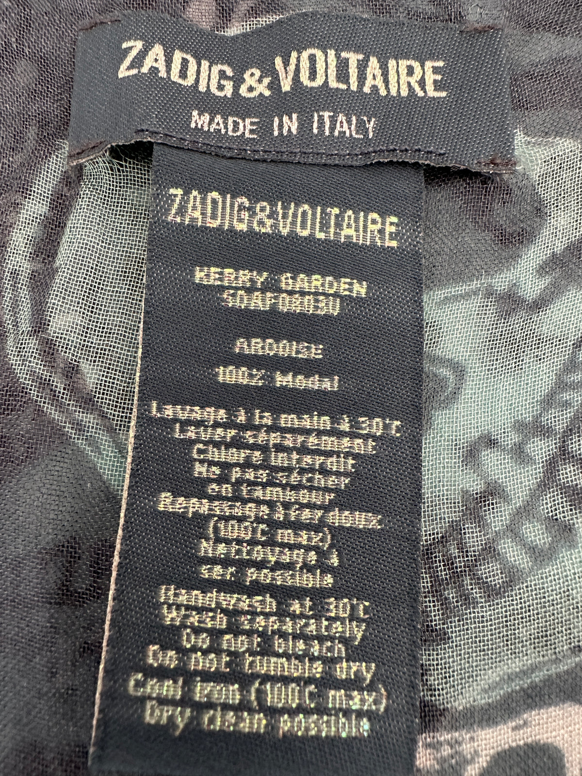 Zadig & Voltaire kerry garden scarf