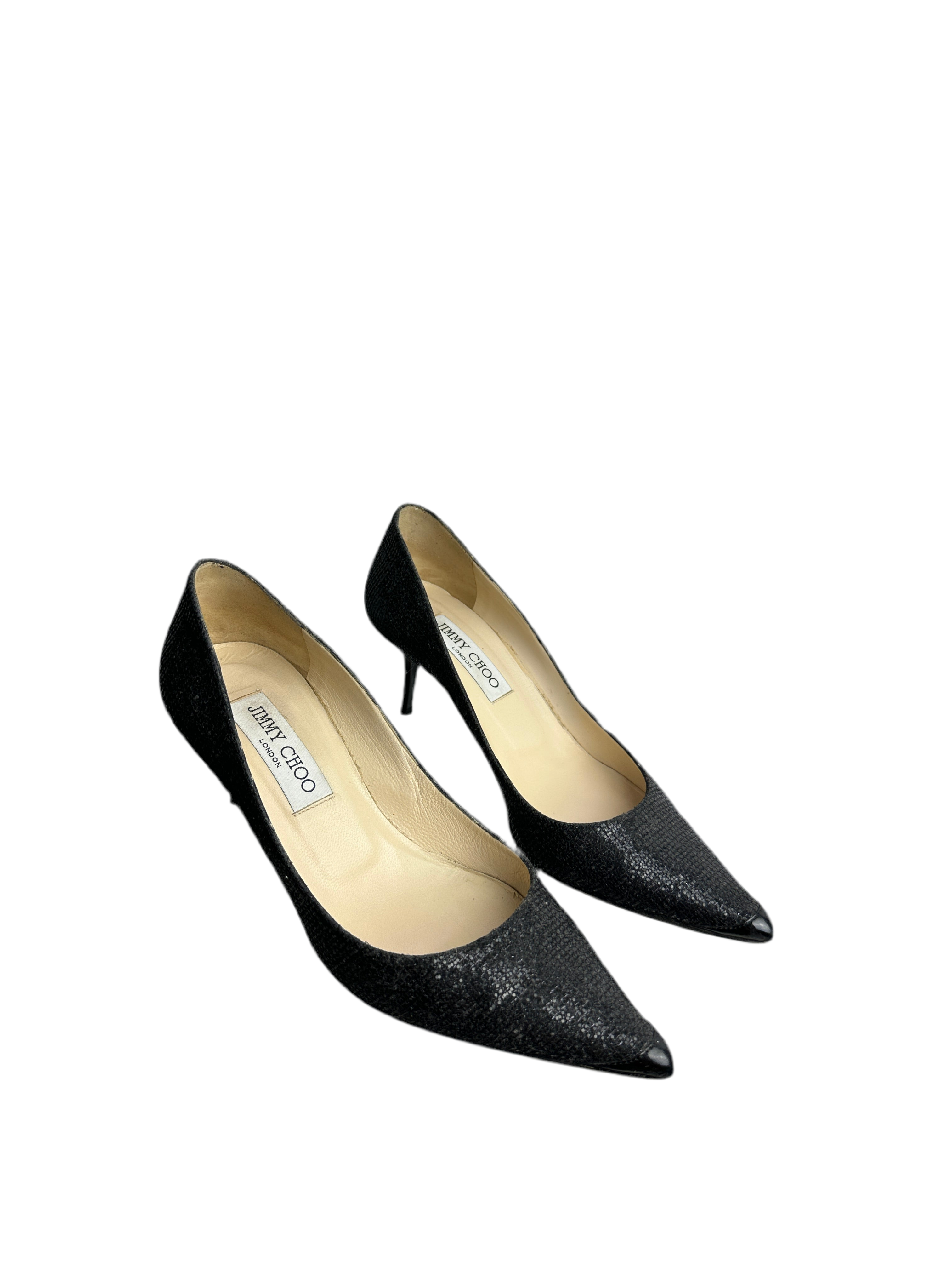 Jimmy Choo Romy 60 dusty glitter pumps - size 36
