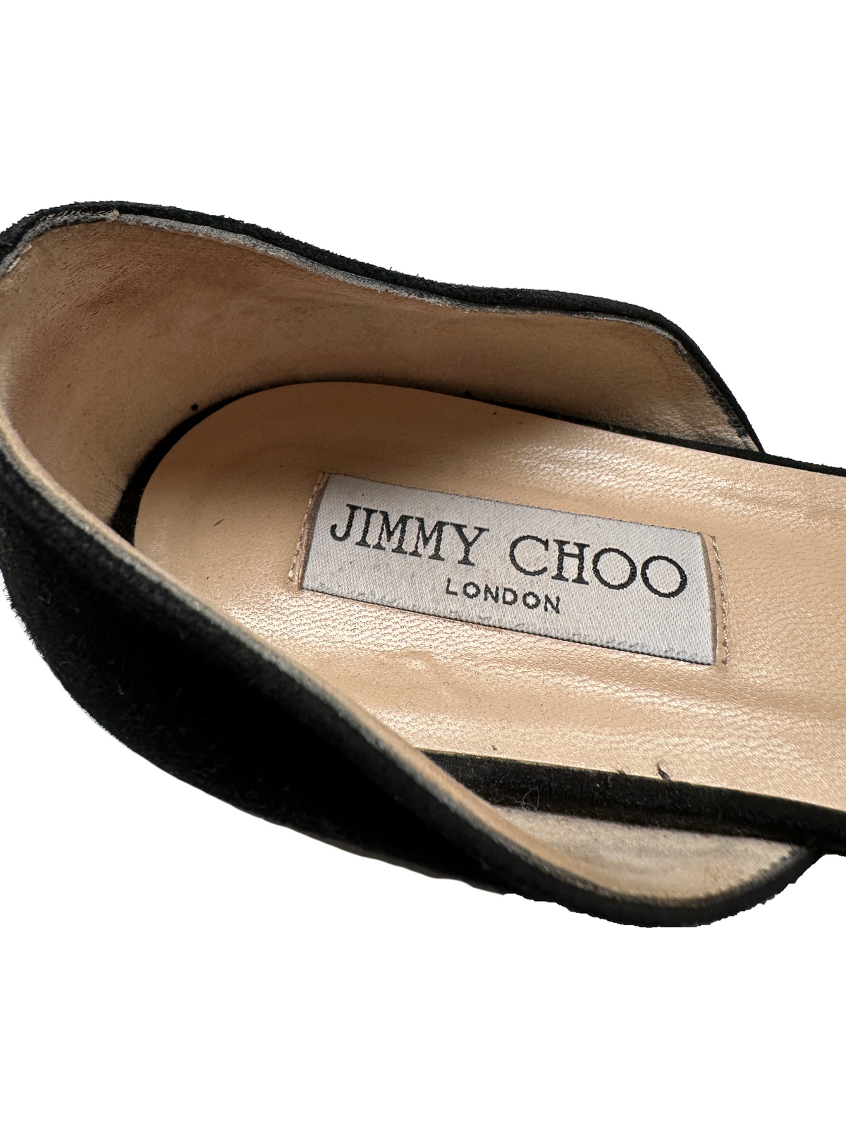 Jimmy Choo glitter d'Orsay slip on flat - size 37.5