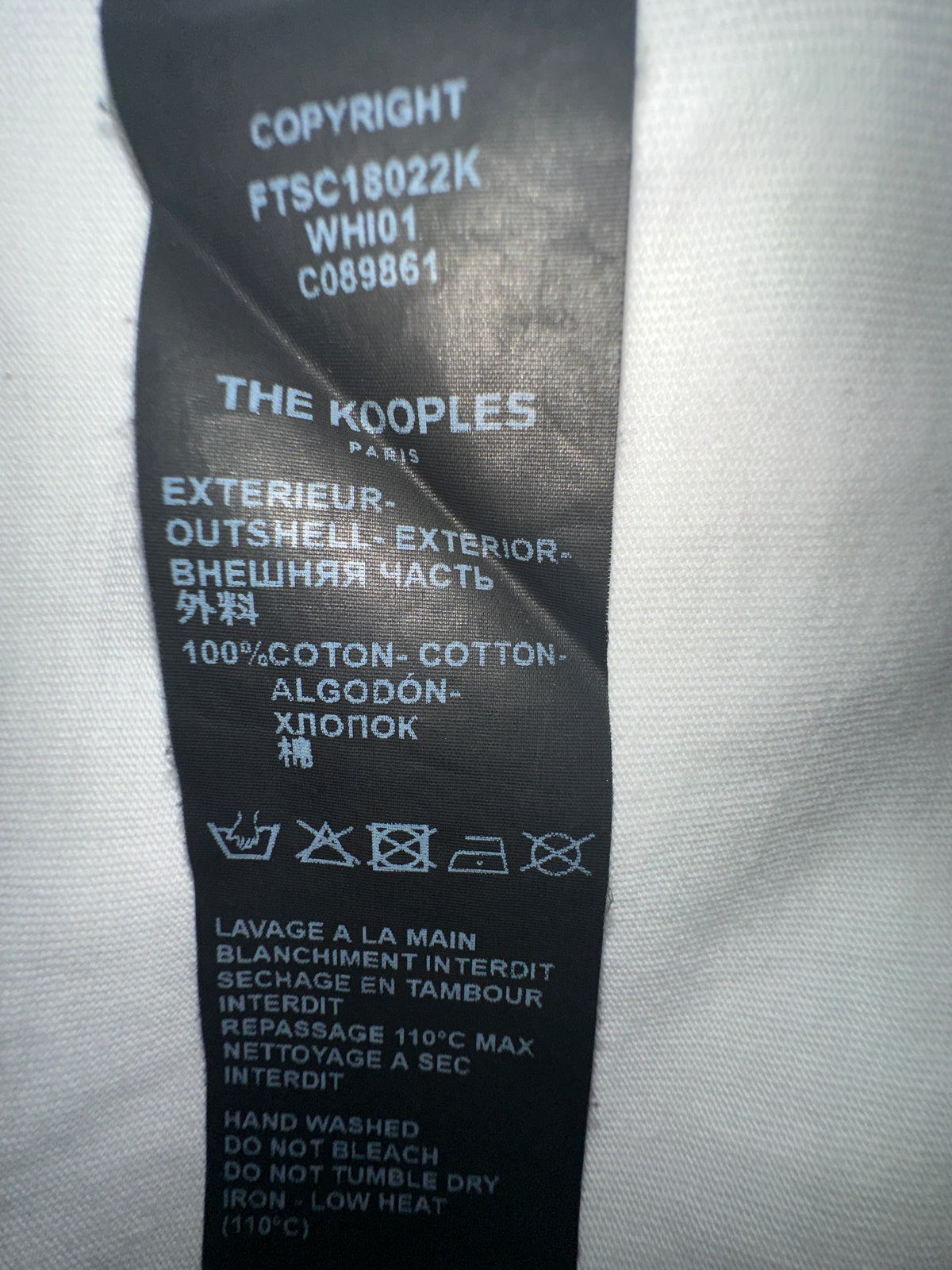 The Kooples tee shirt with multicolored rhinestones - size 38