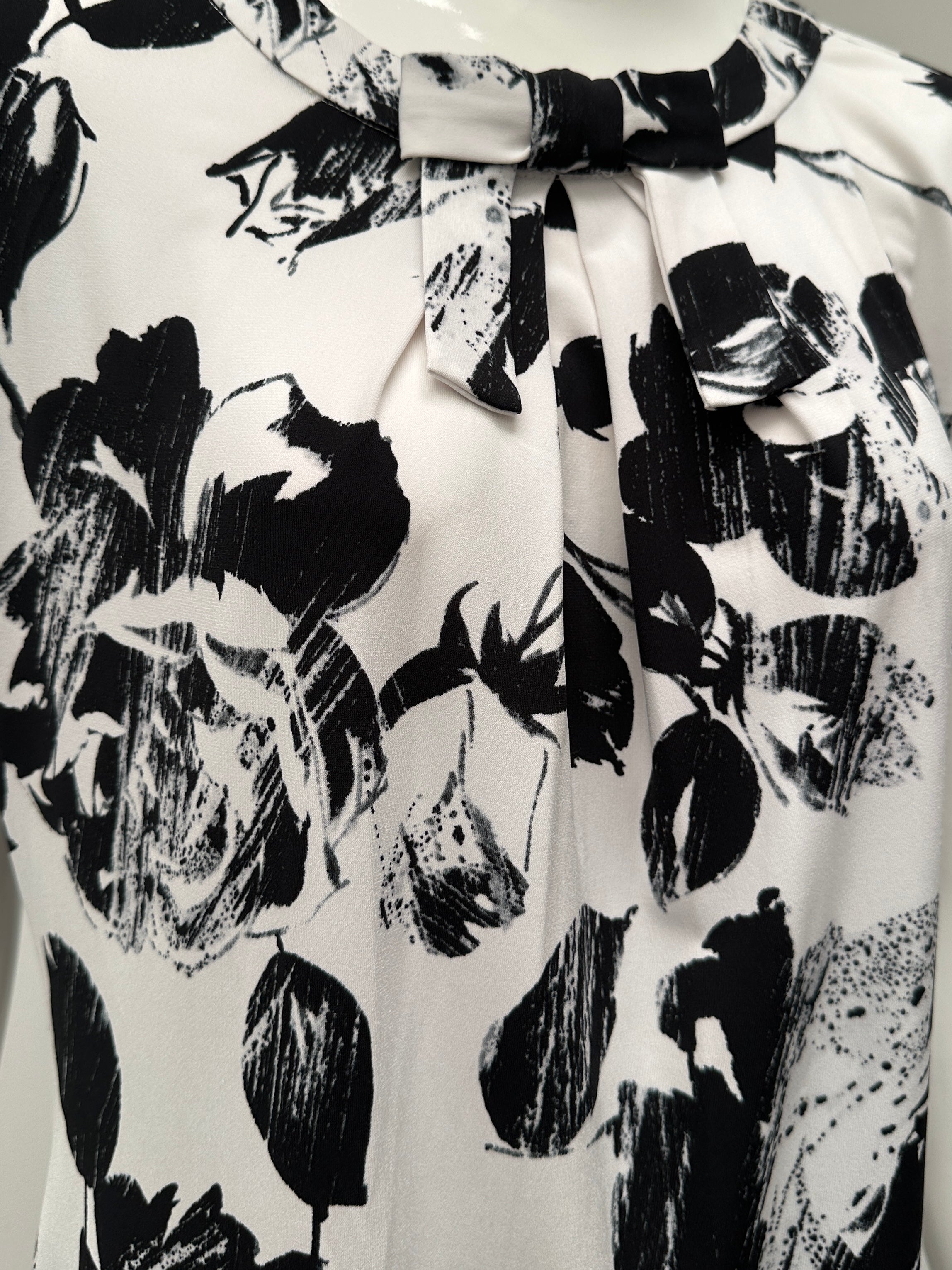 Karl Lagerfeld bow neck blouse top - size 36