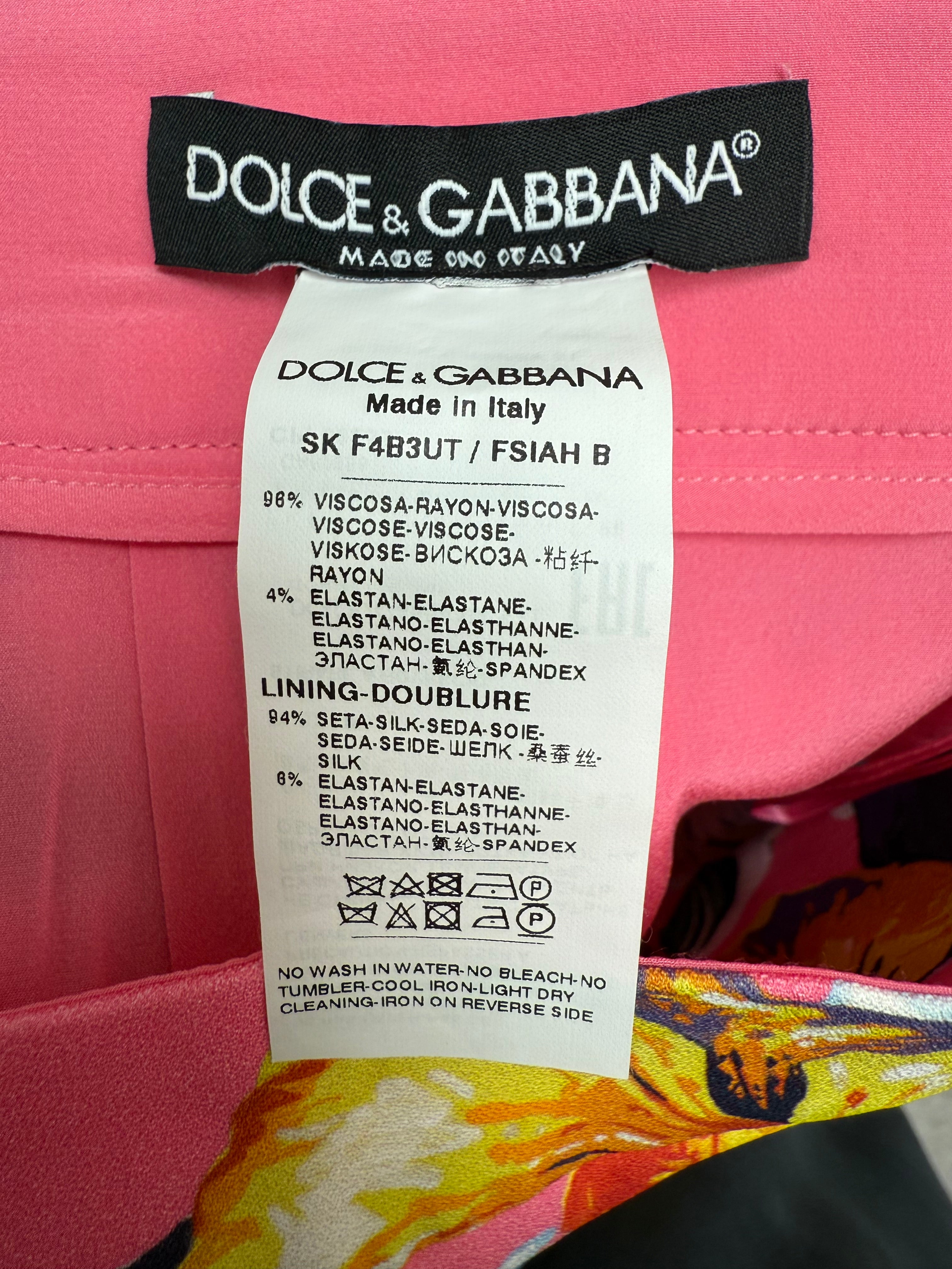 Dolce & Gabbana floral hydrangea skirt - size 36