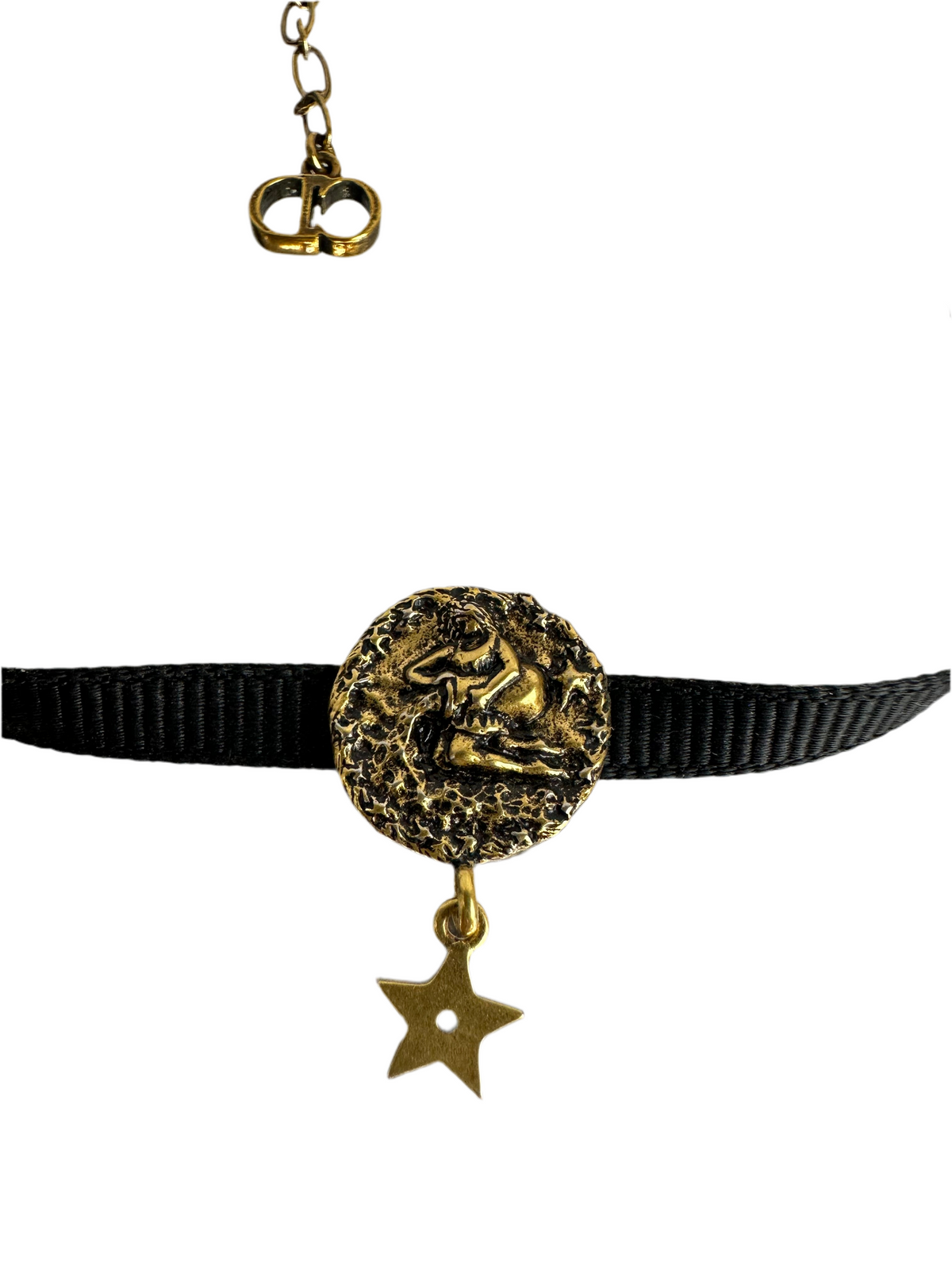 Dior grosgrain ribbon astro choker