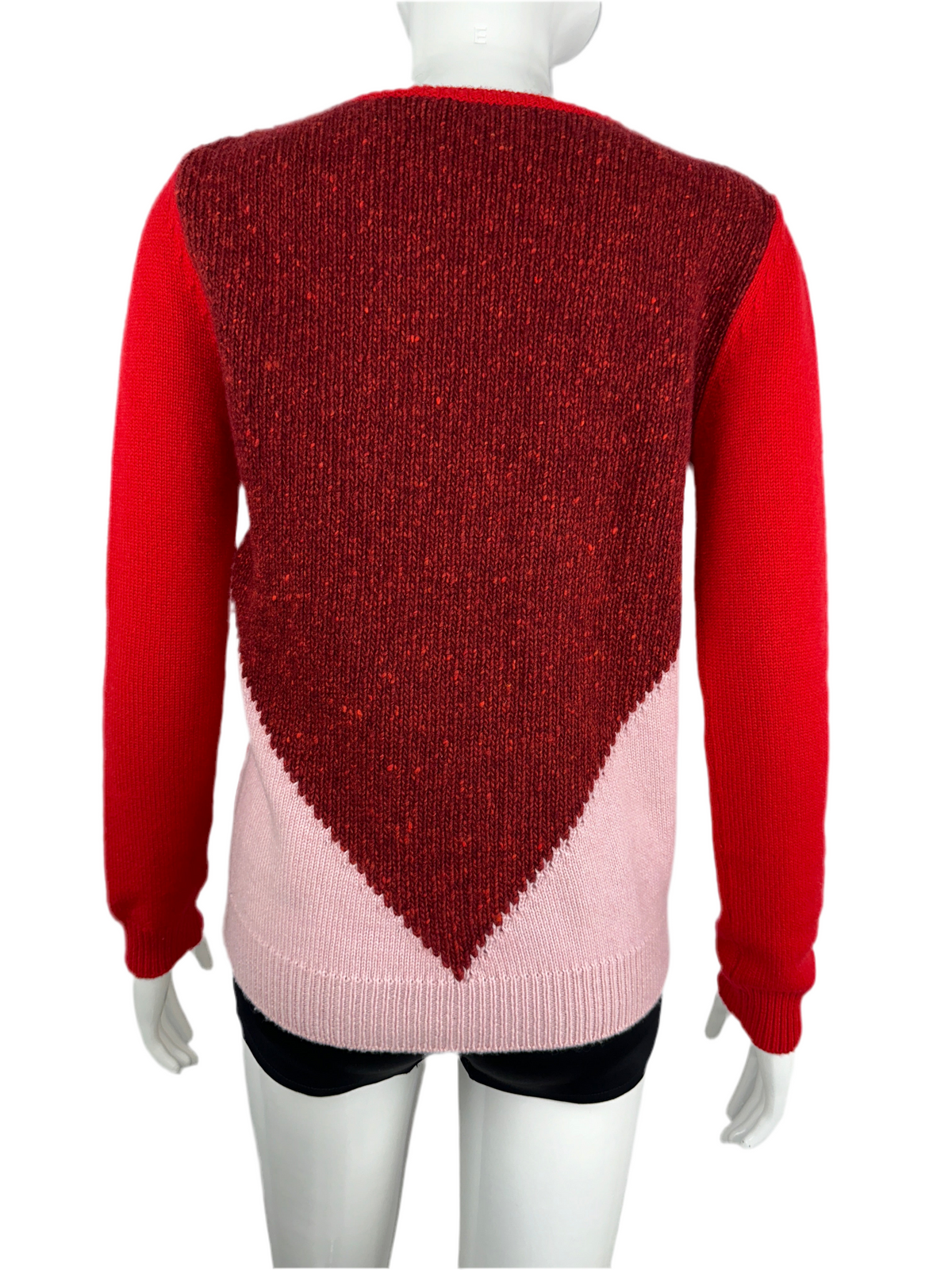 Dior red sweater with geometric shape - size 38