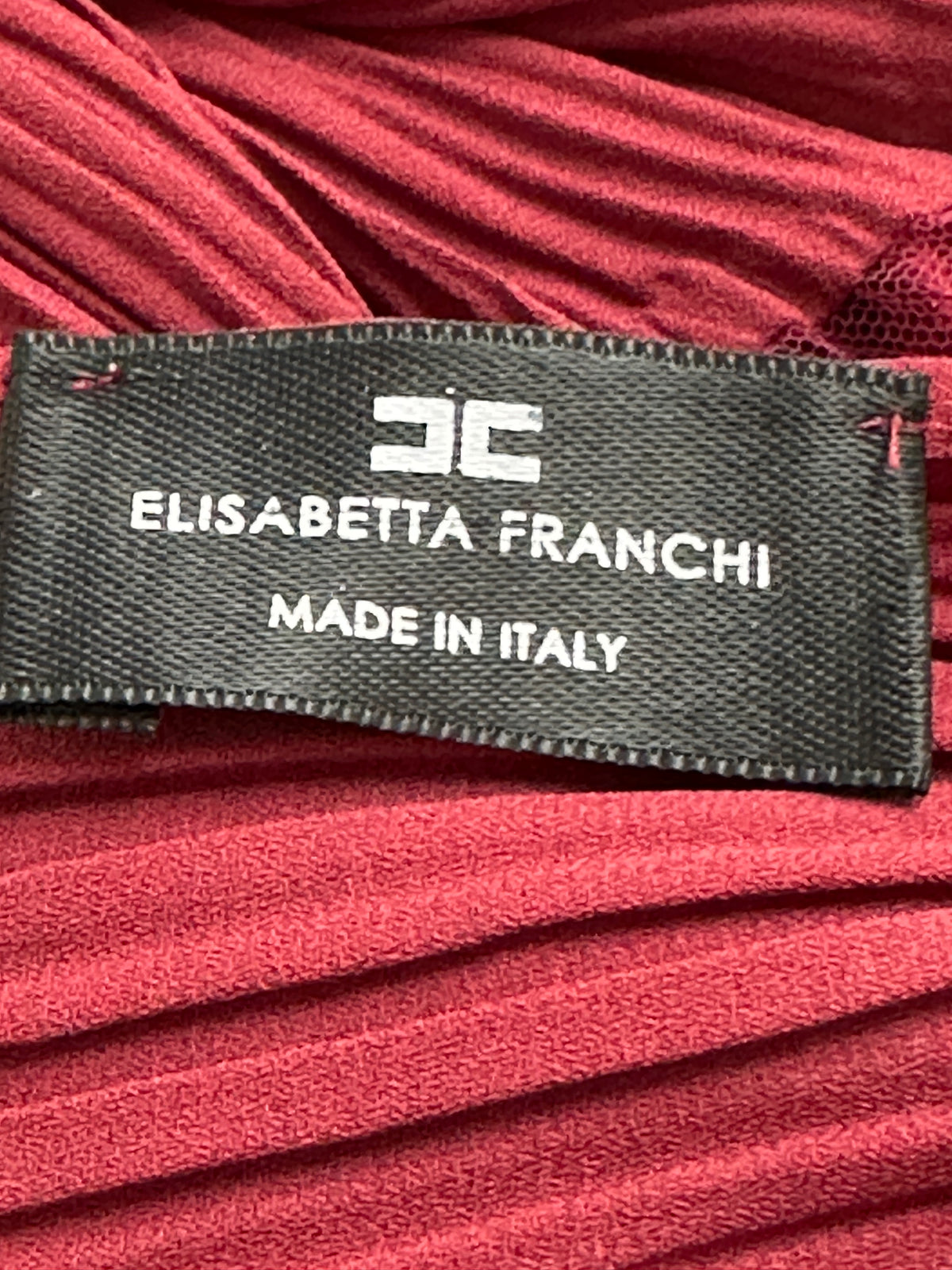 Elisabetta Franchi burgundy cocktail dress - size 40IT