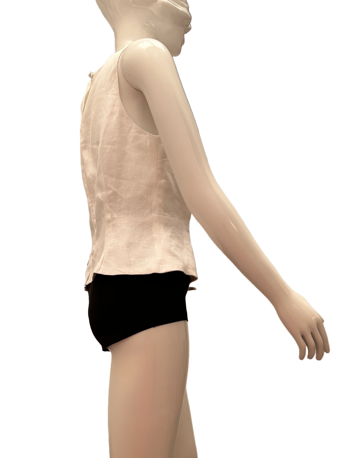 Reformation white round neck top - size 36