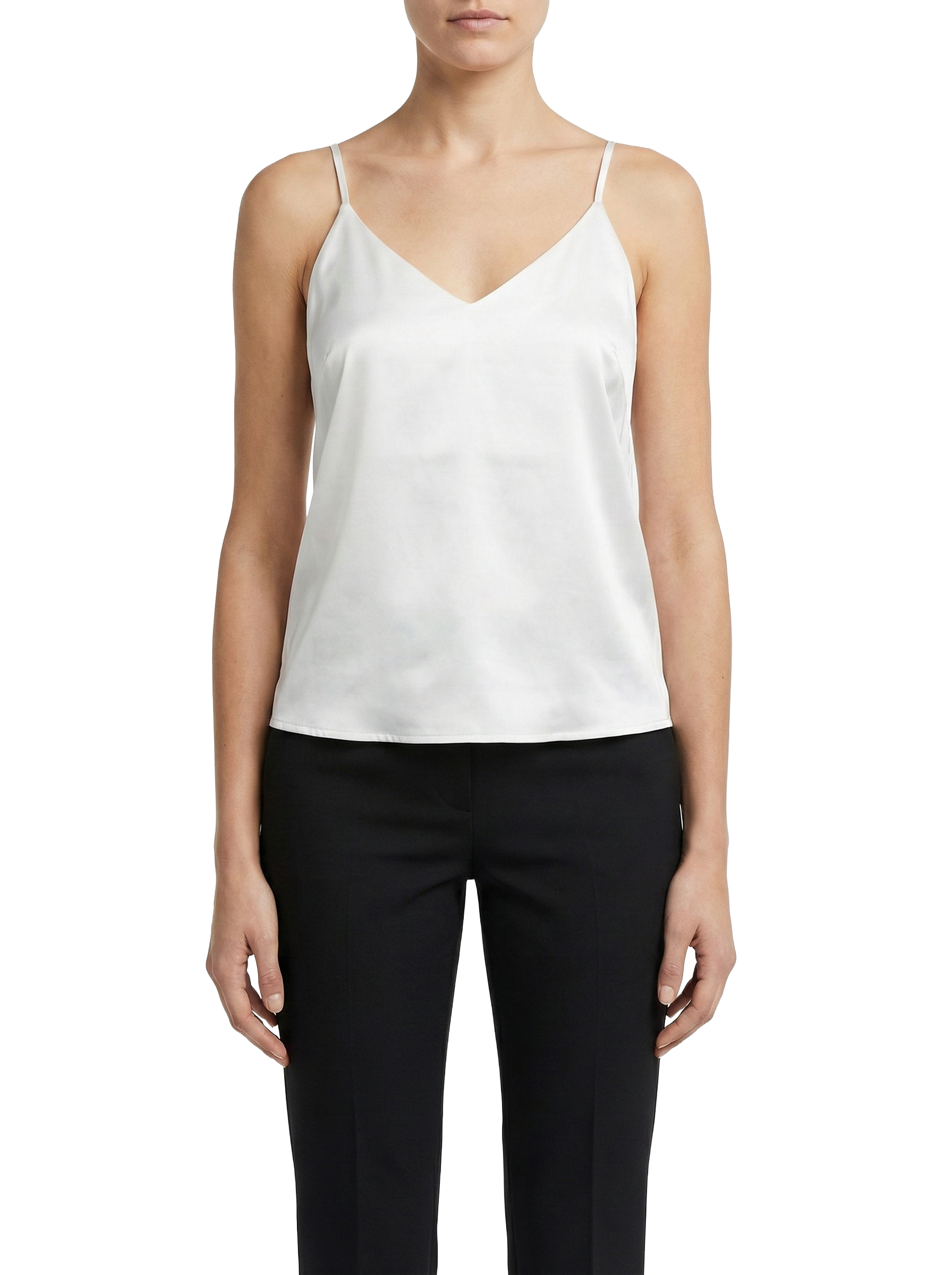 Etophe Studios white satin crop top - size L