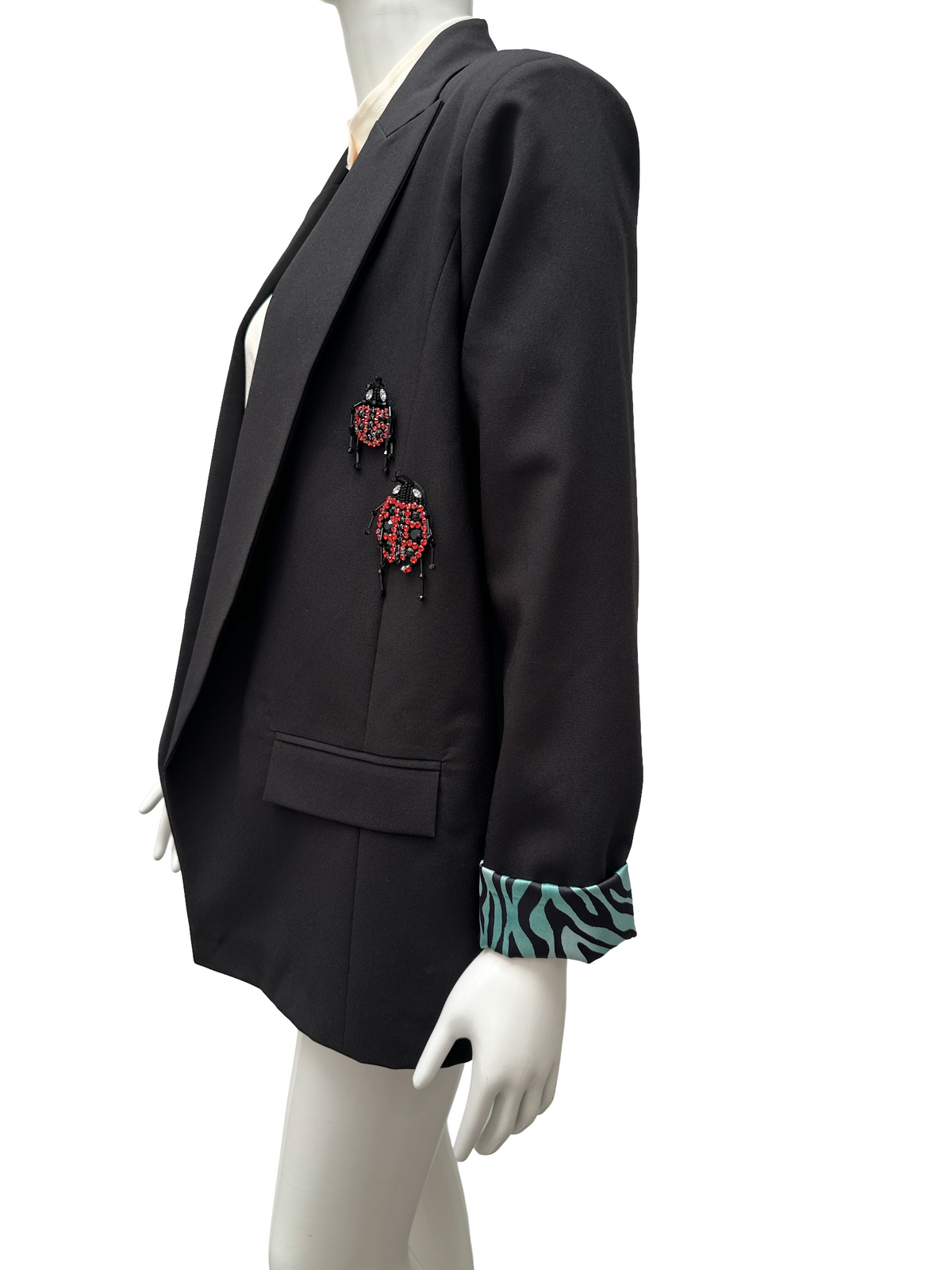LeTrio black suit jacket open at the back - size 38