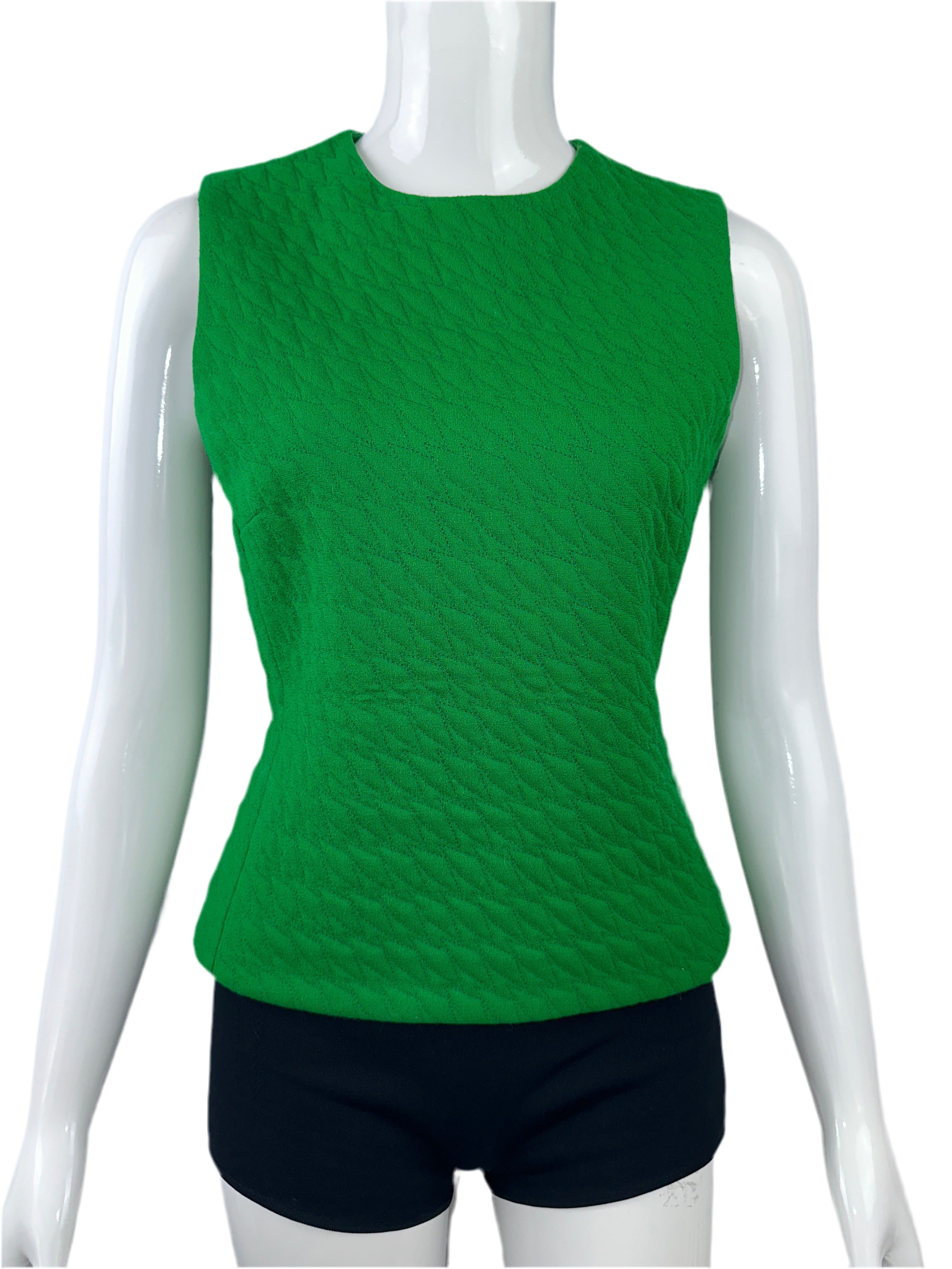Dior green quilted top - size 36