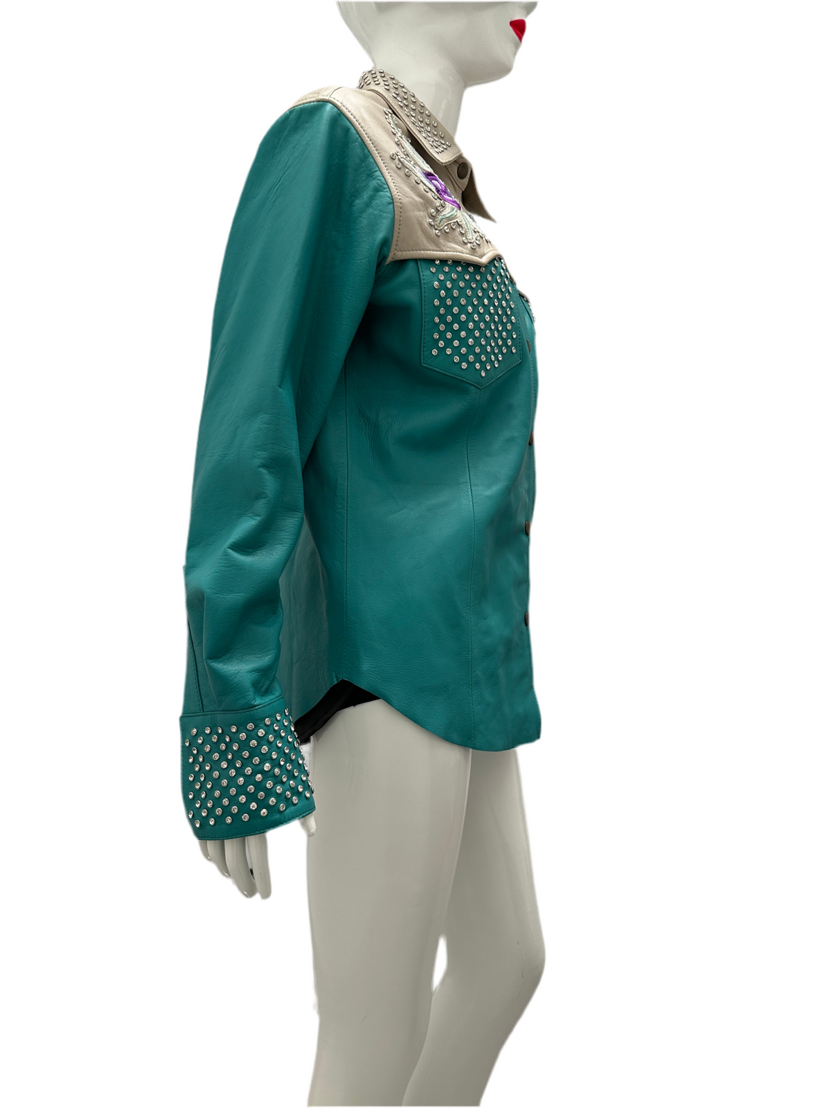 Dancassab leather shirt - size 38