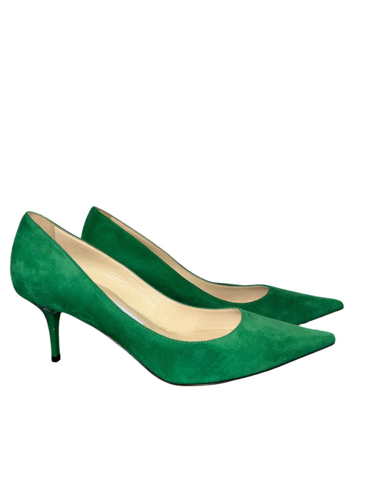 Jimmy Choo Aurora pumps in green patente suede - size 36