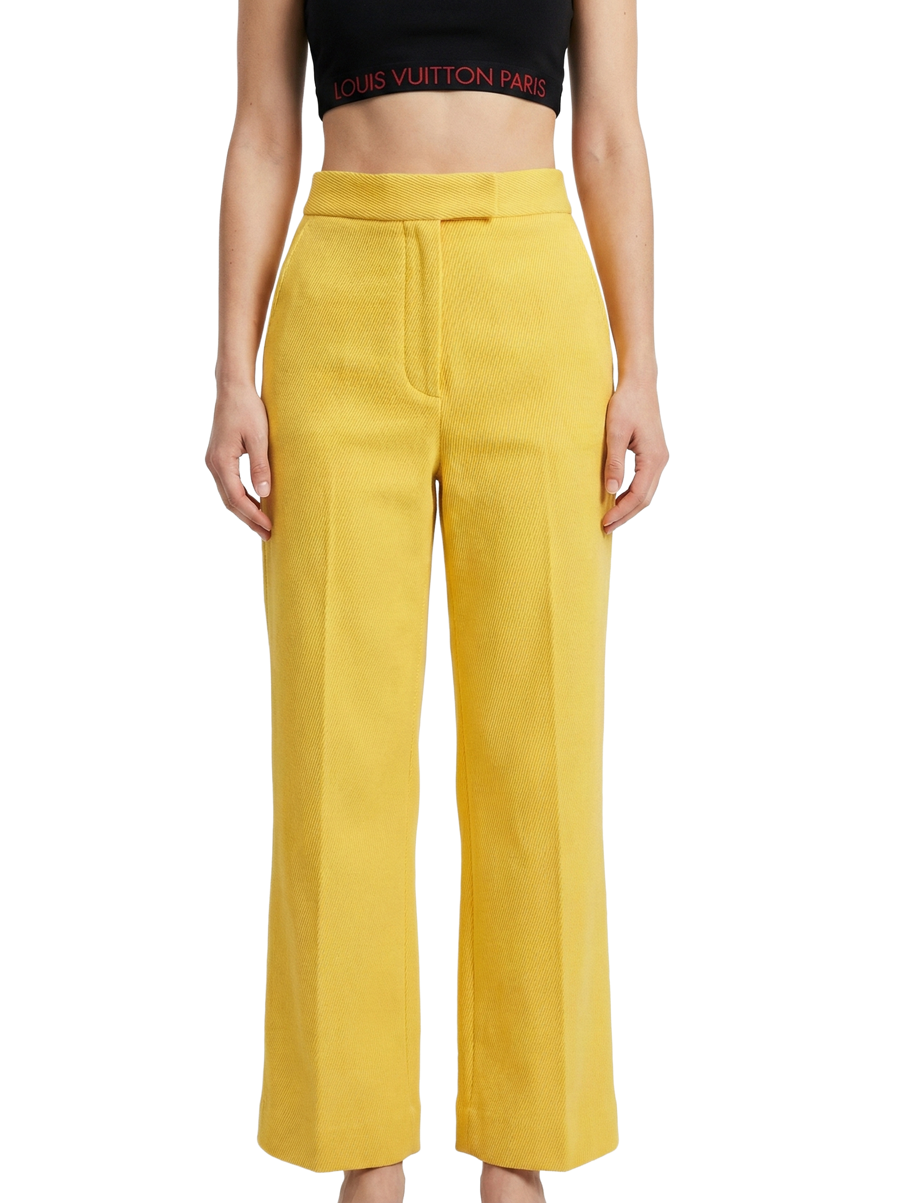 Celine yellow wool tailored pants - size 40