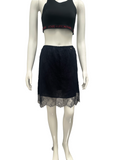 Chanel navy blue lace skirt - size 42