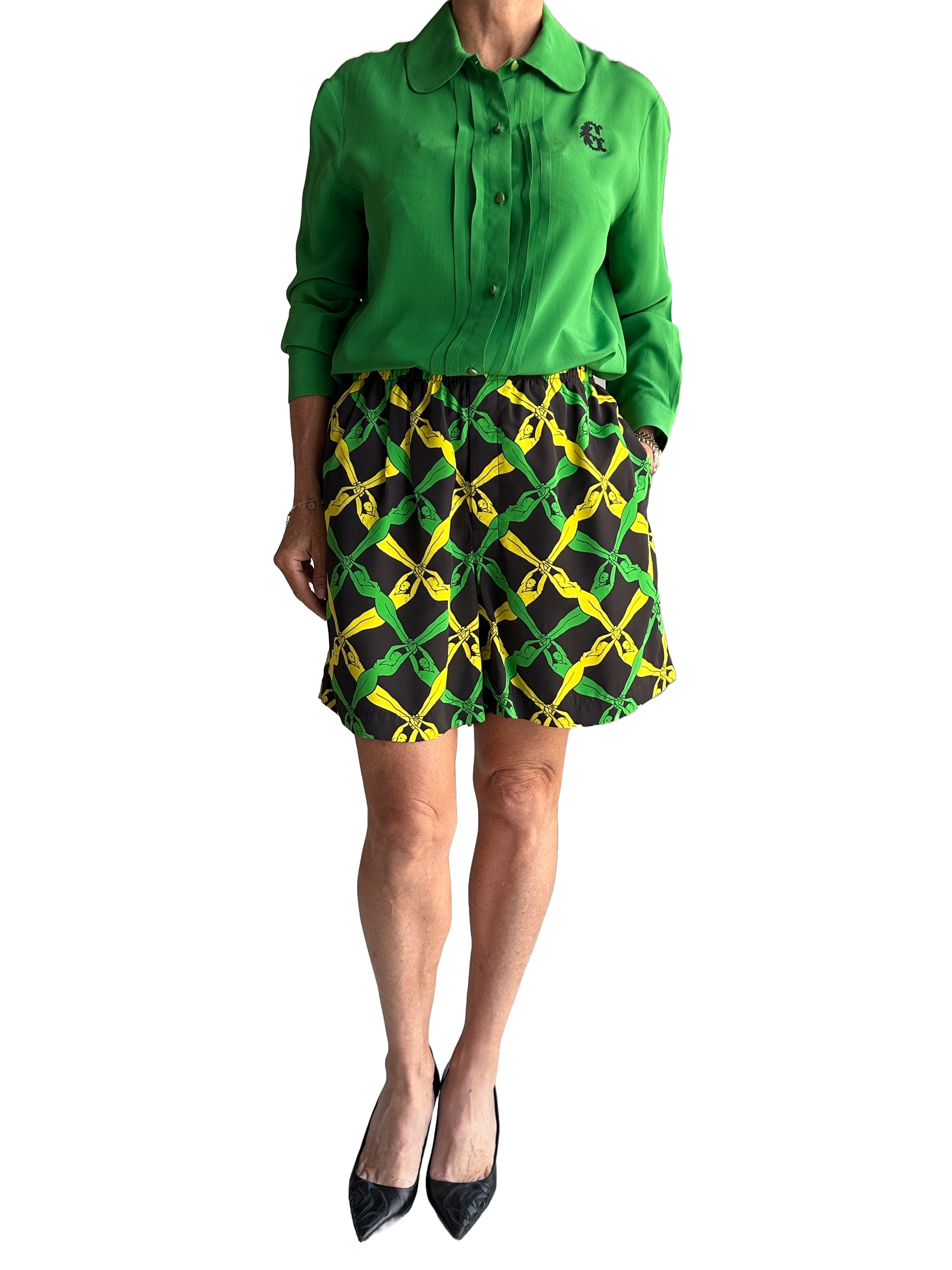Bottega Veneta fantasia print short - size 34