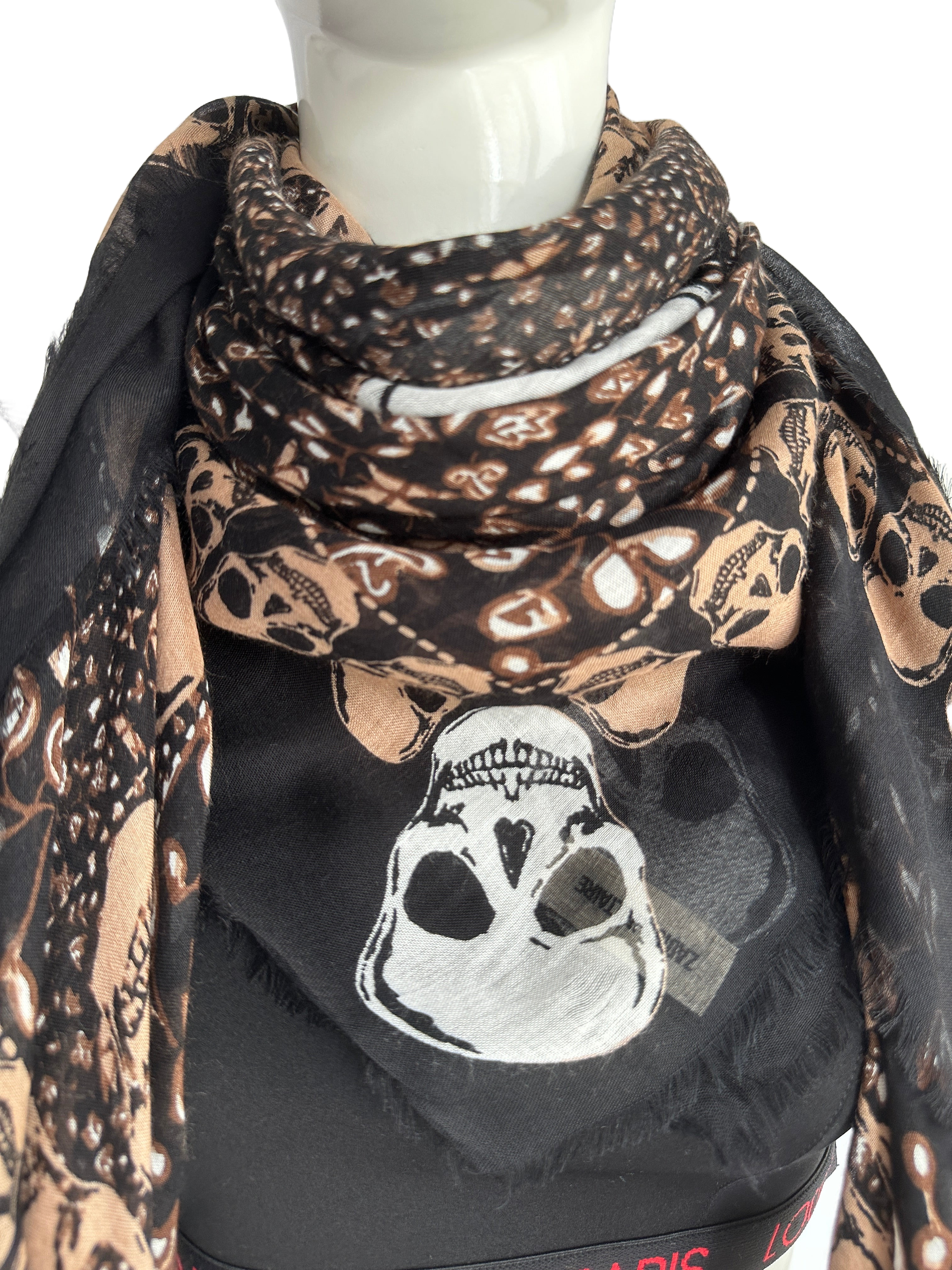 Zadig & Voltaire kerry garden scarf black