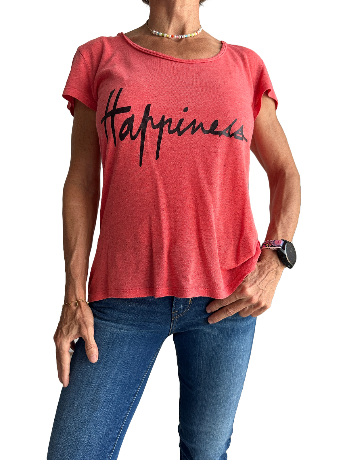 IKKS red tee shirt happiness - size 36