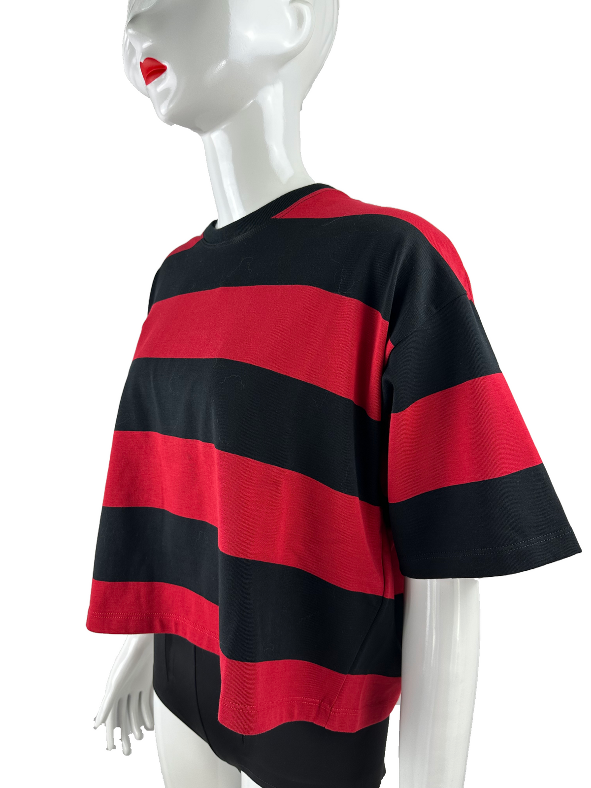 Red Valentino "RedValentino R" print striped T-shirt - size S