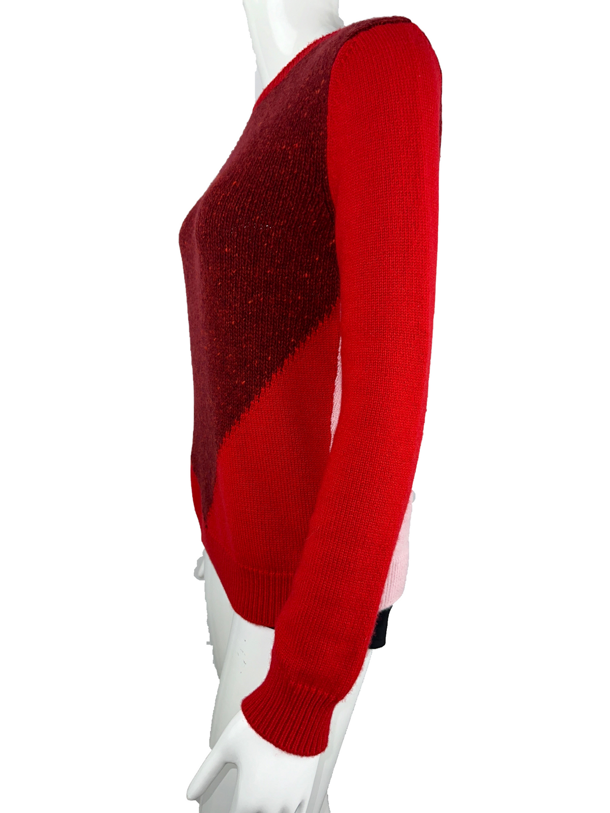 Dior red sweater with geometric shape - size 38