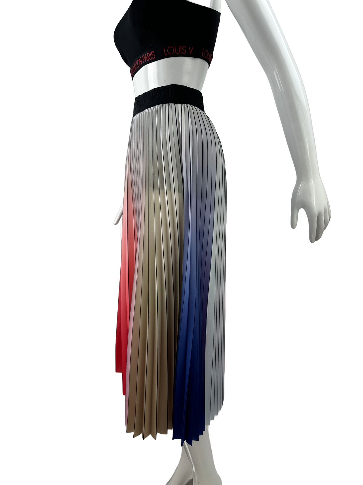 Karl lagarfeld Rainbow pleated skirt - size 38FR