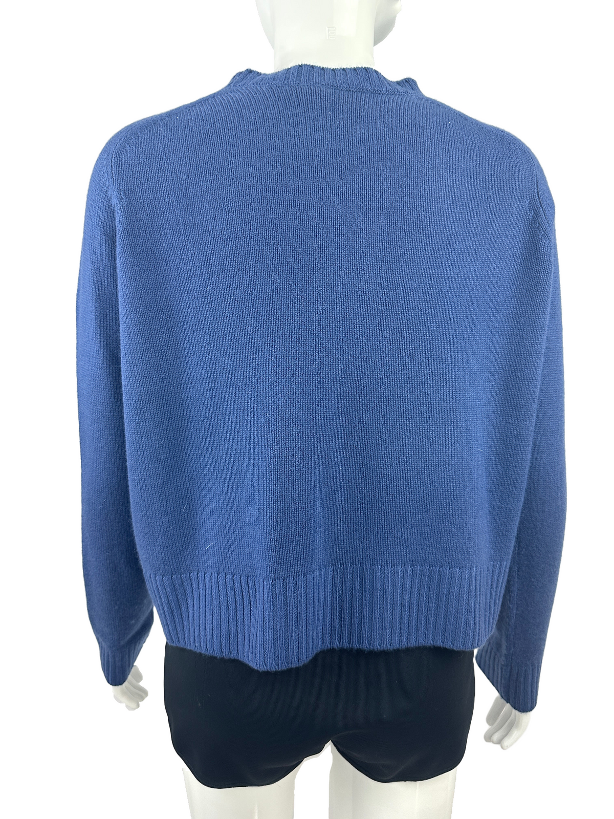 Dior blue sweater with dark blue hand design - size 36