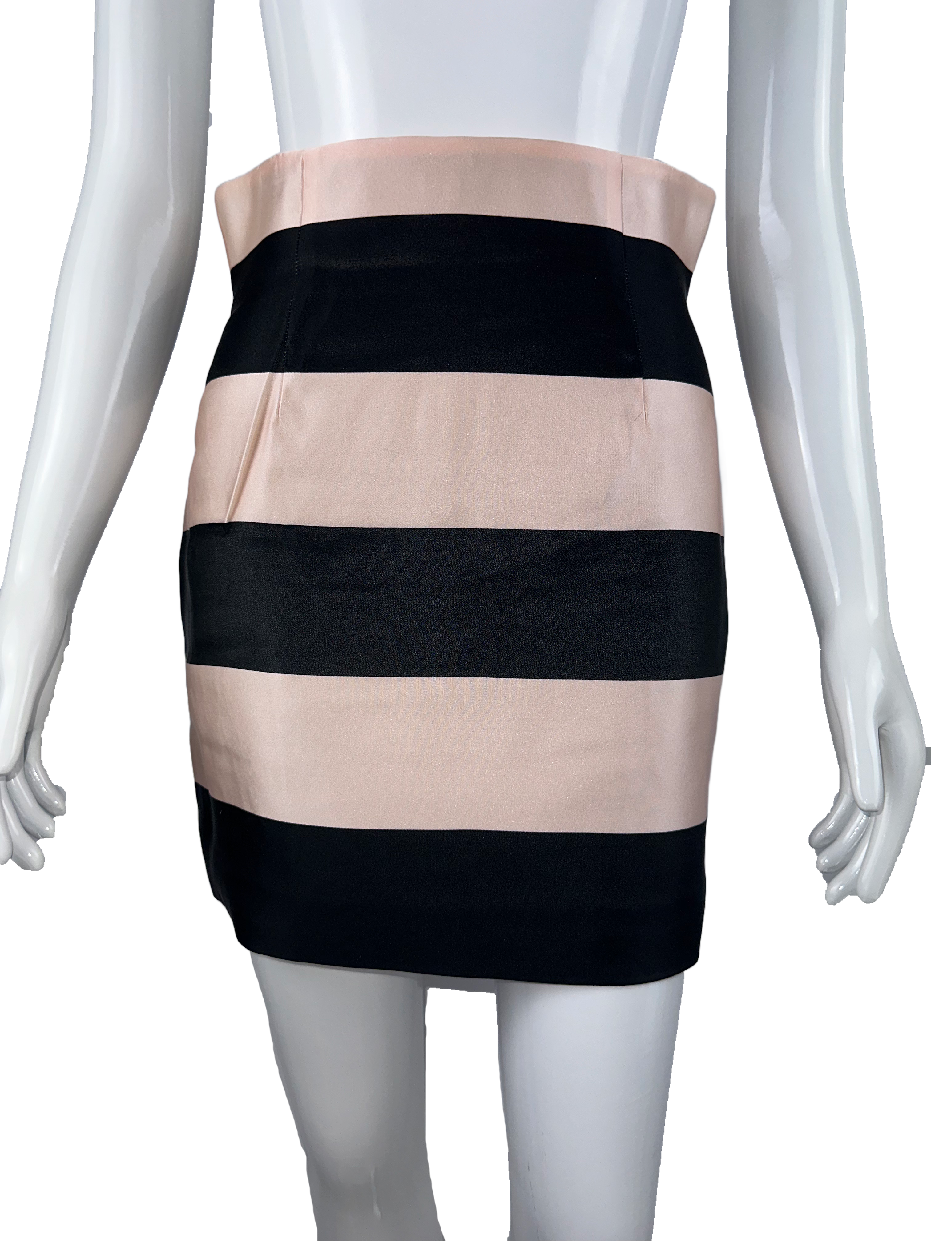 Dior pink and black striped skirt - size 36
