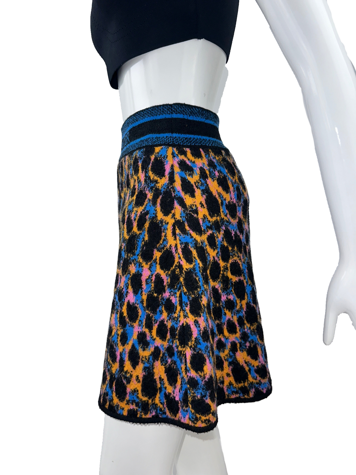 Dior leopard neon skirt multiple colors - size 36