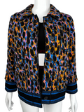 Dior multicolor leopard print jacket - size 34