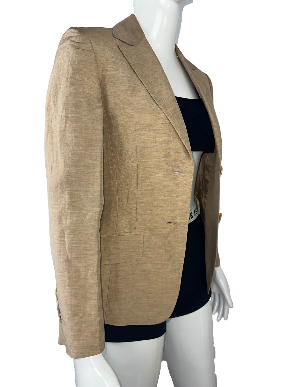 Hugo Boss cream brown suit jacket - size 34