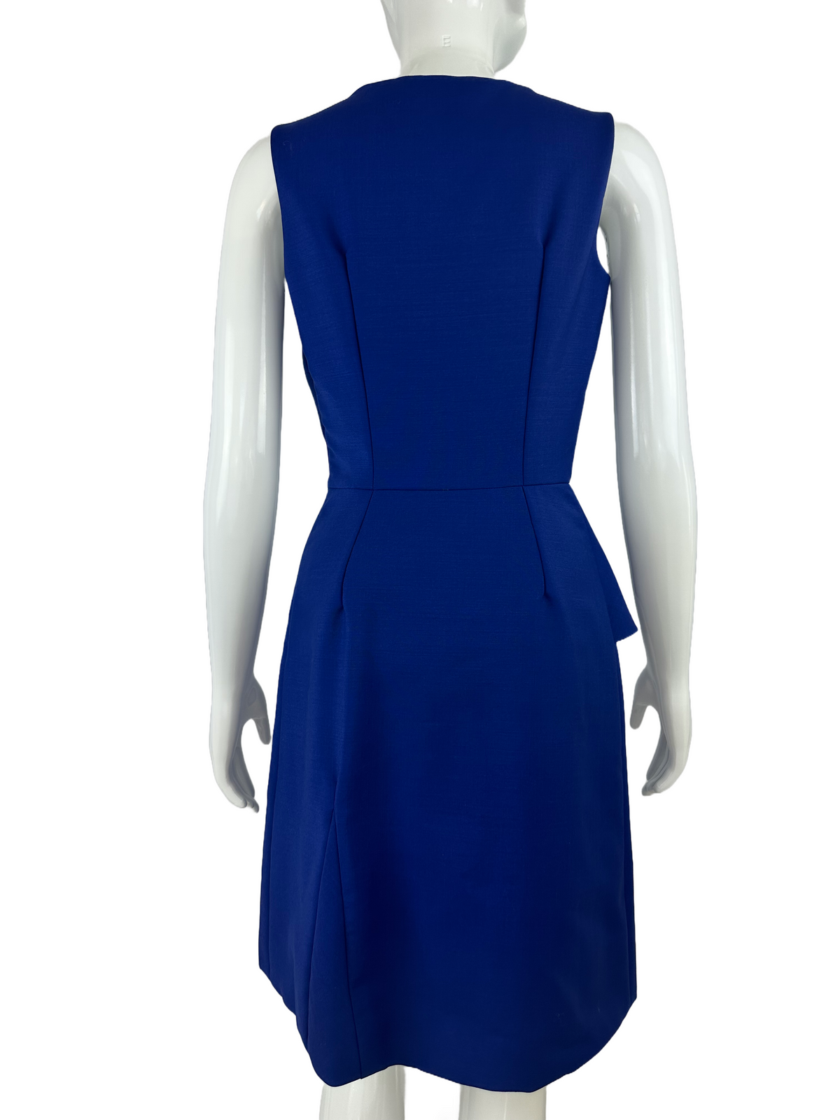 Dior royal blue V-neck sleeveless dress - size 36