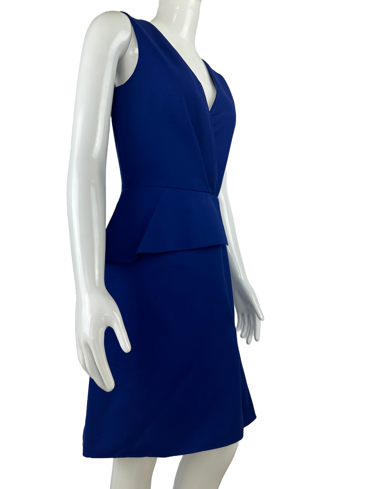 Dior royal blue V-neck sleeveless dress - size 36