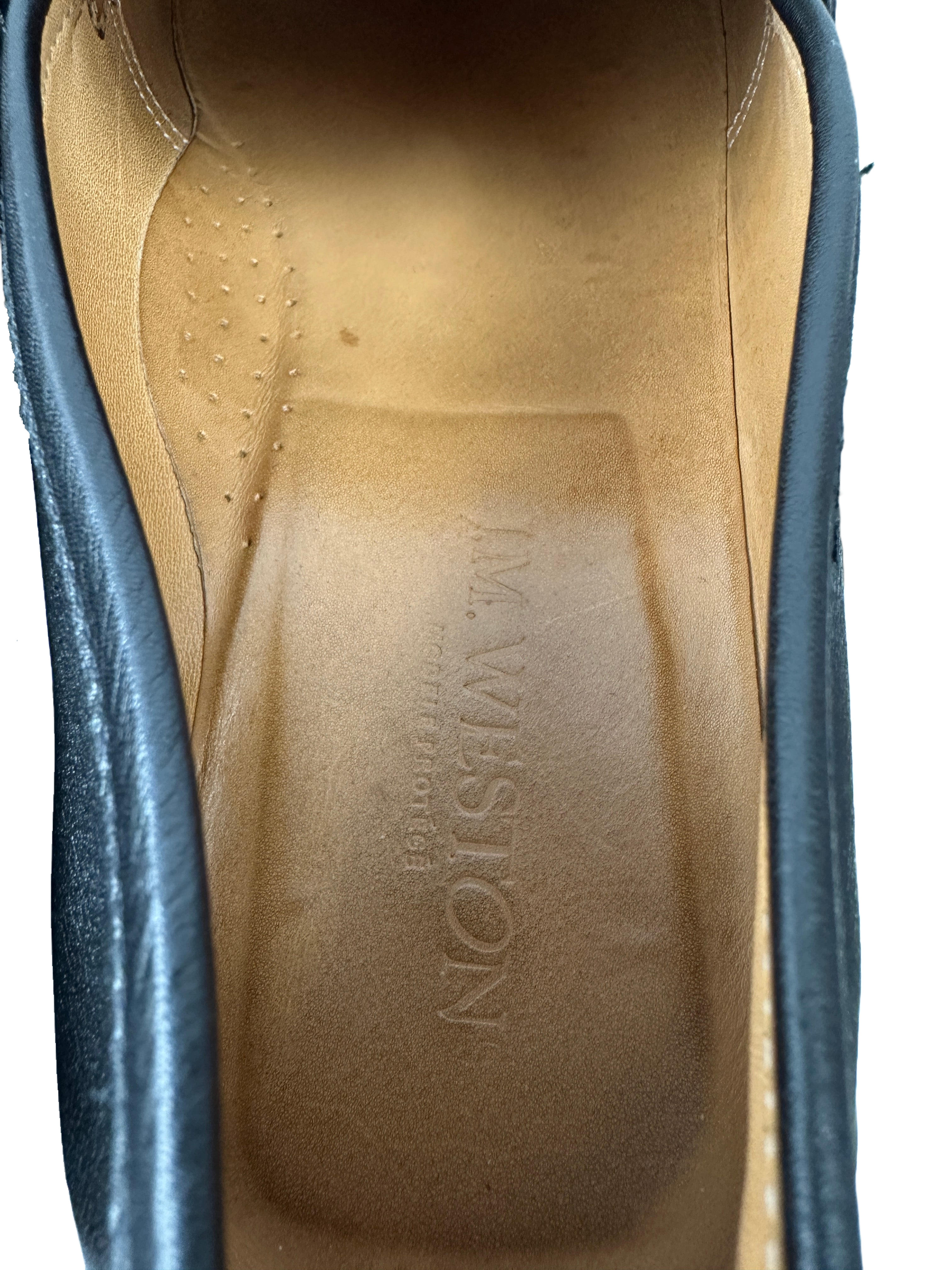 J.M Weston leather loafers - size 42