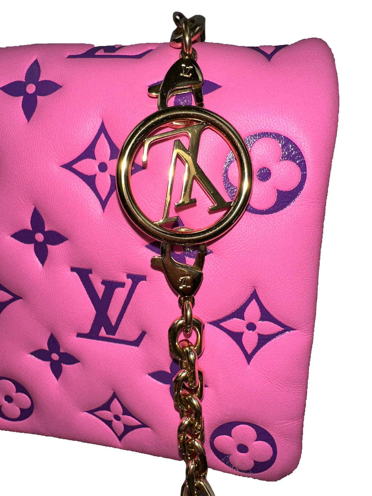 Louis Vuitton pink & purple cousin pouch