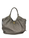 Louis Vuitton Mahina grey pearl L