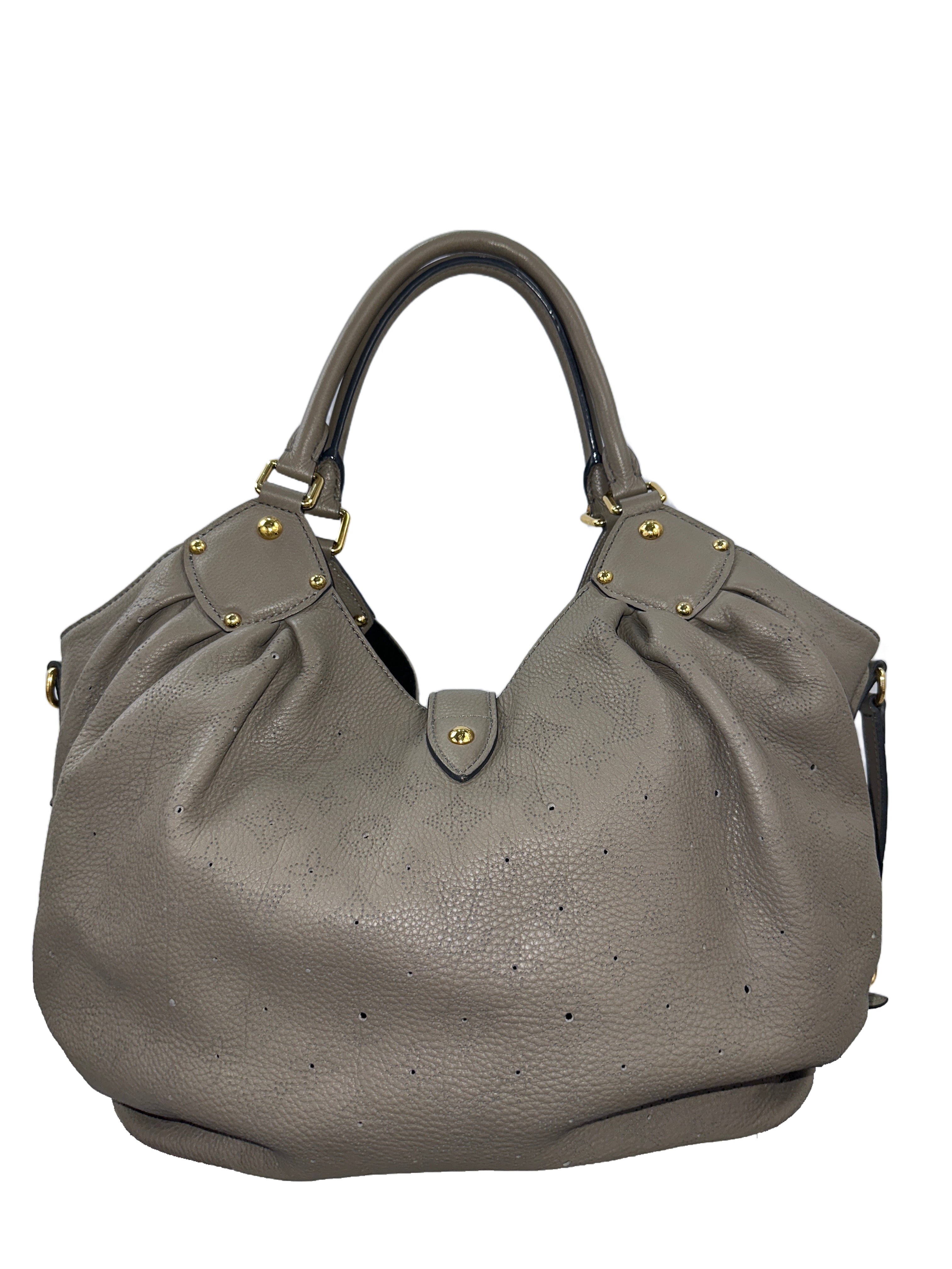 Louis Vuitton Mahina grey pearl L