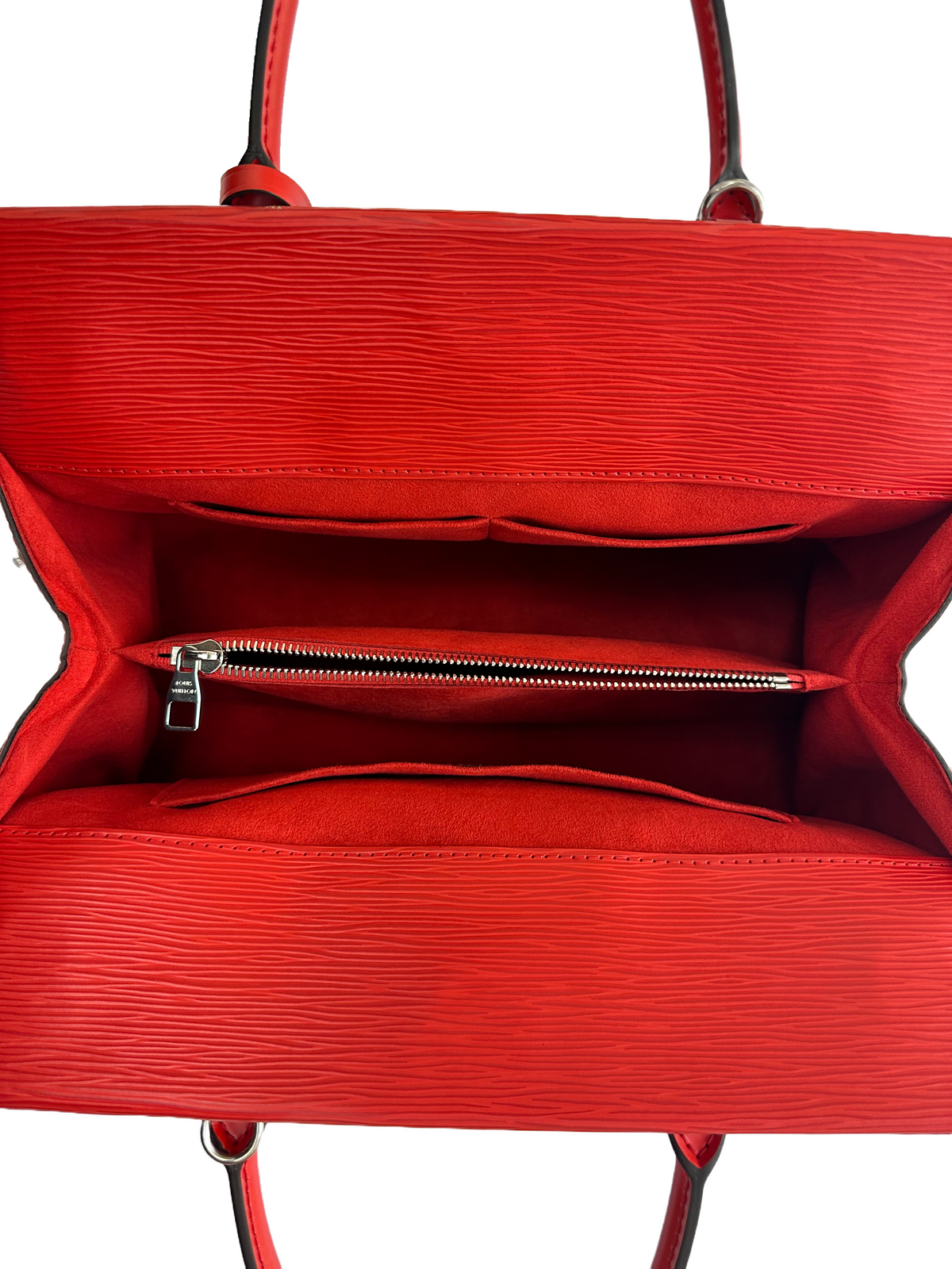 Louis Vuitton red Epi leather Marly BB Satchel