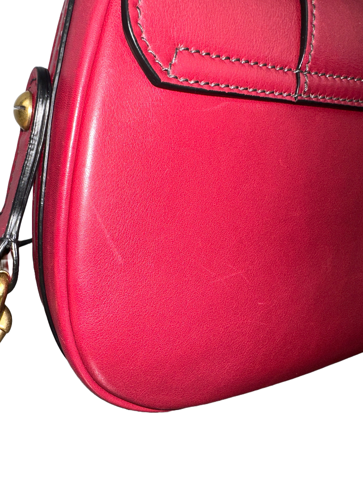 Dior red leather D-Fence crossbody bag