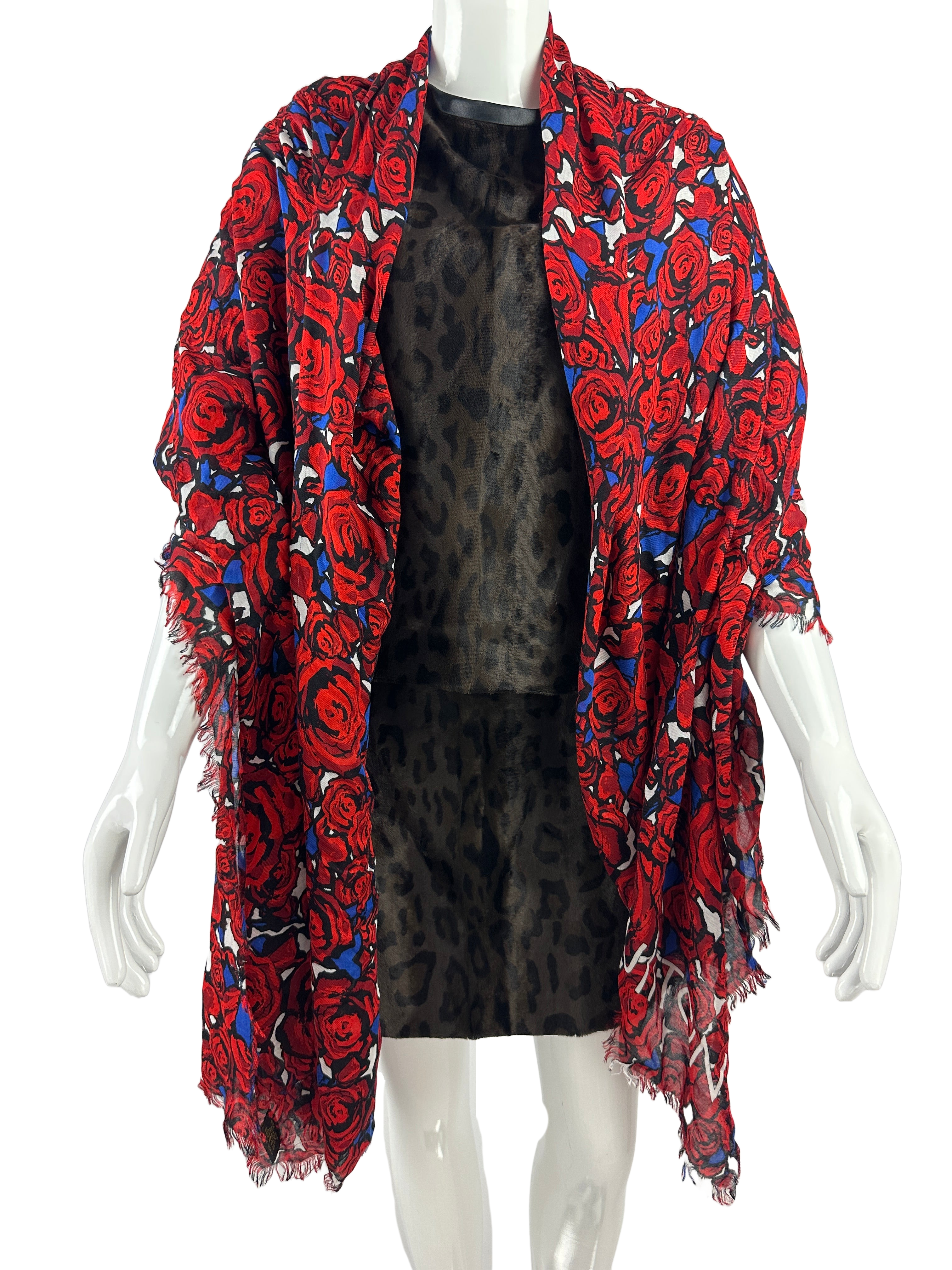 Louis Vuitton Stephen Sprouse 'Rock N' Roses' scarf