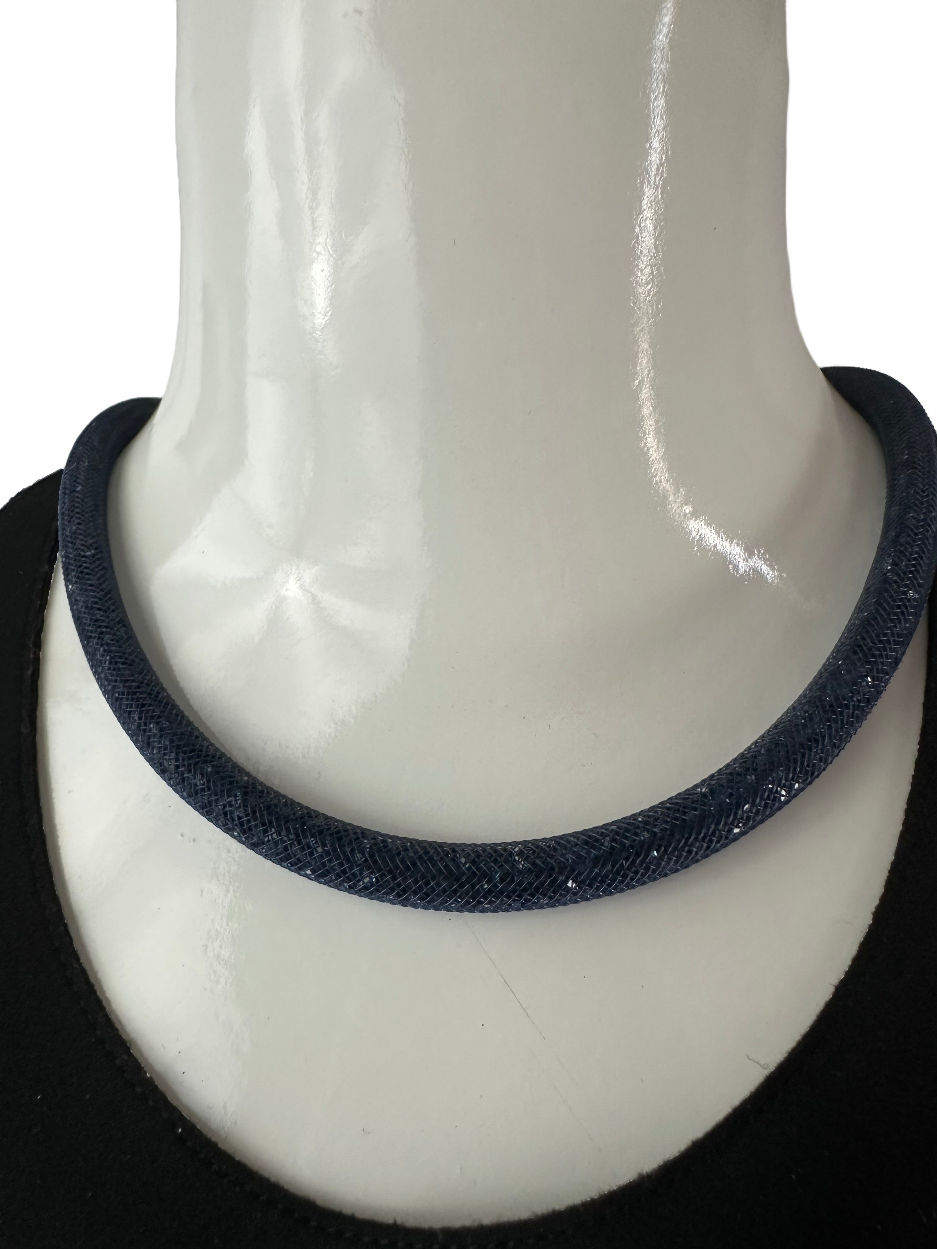 Swarovski Stardust blue crystal necklace