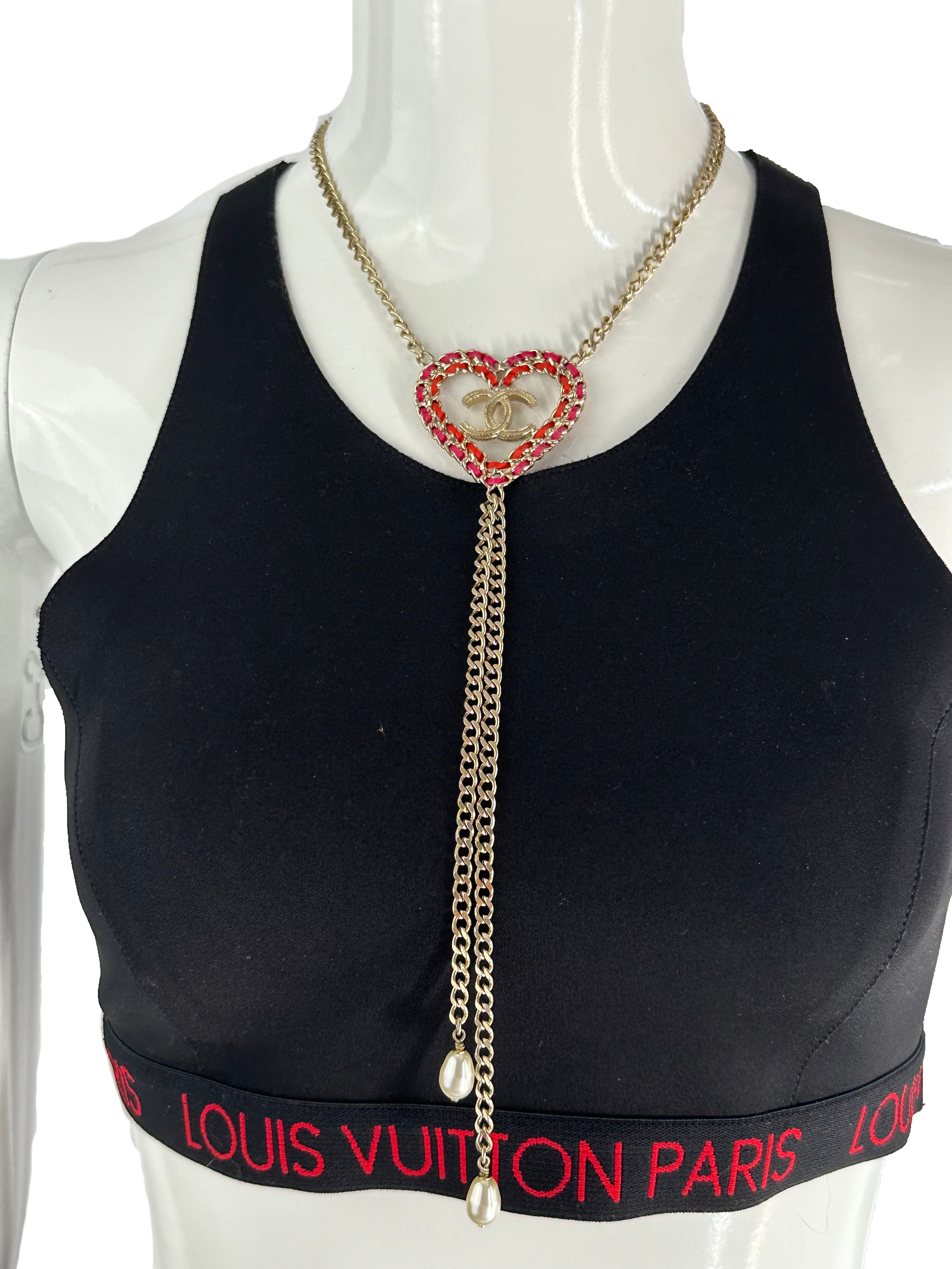 Chanel heart necklace