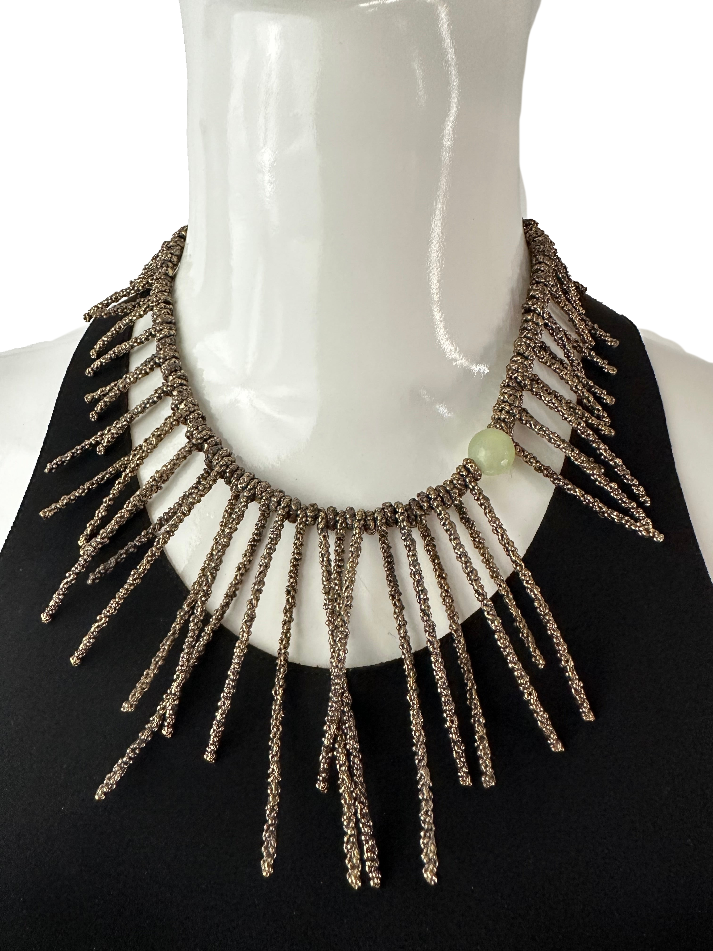 Daniela De Marchi fringe necklace BBR new jade
