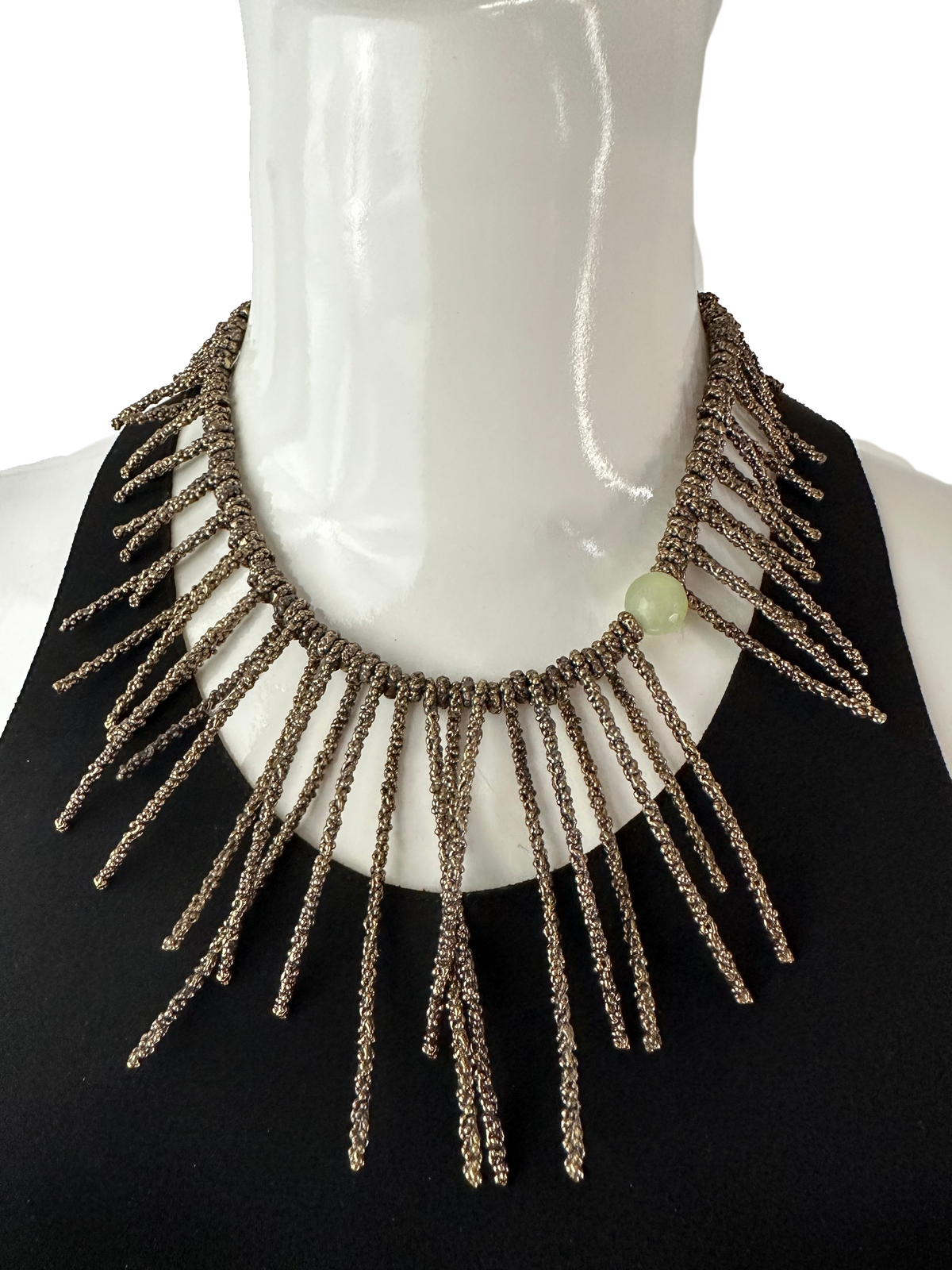 Daniela de Marchi fringe necklace BBR new jade