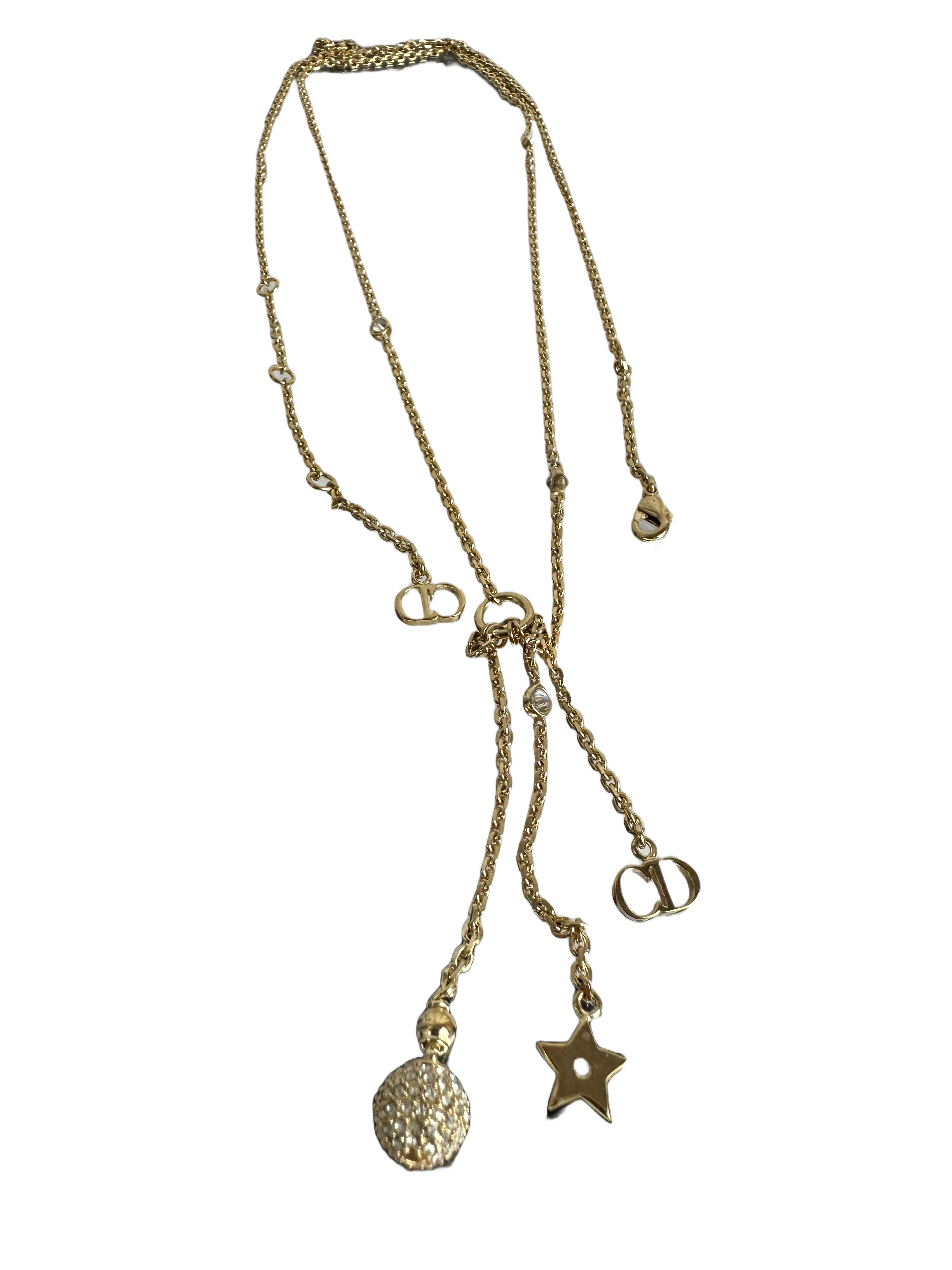 Dior necklace with star and strass