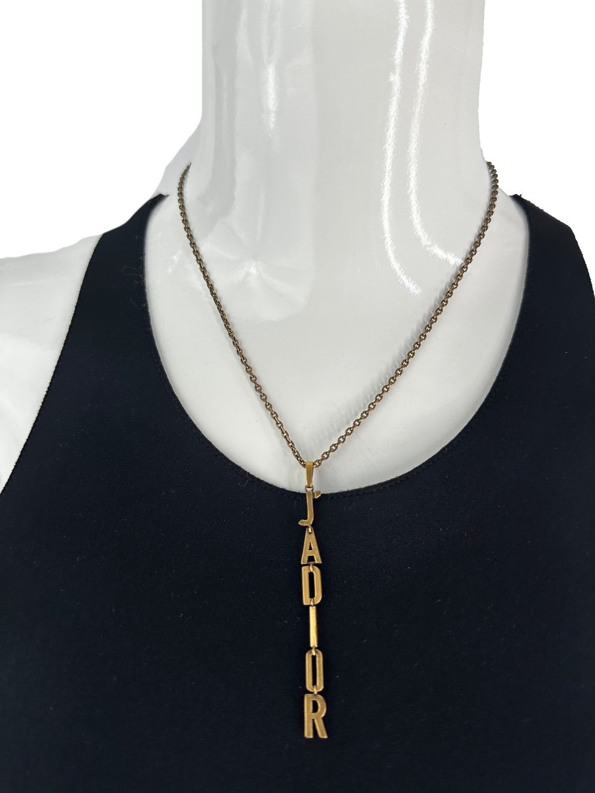 Dior necklace J'adior letter age gold