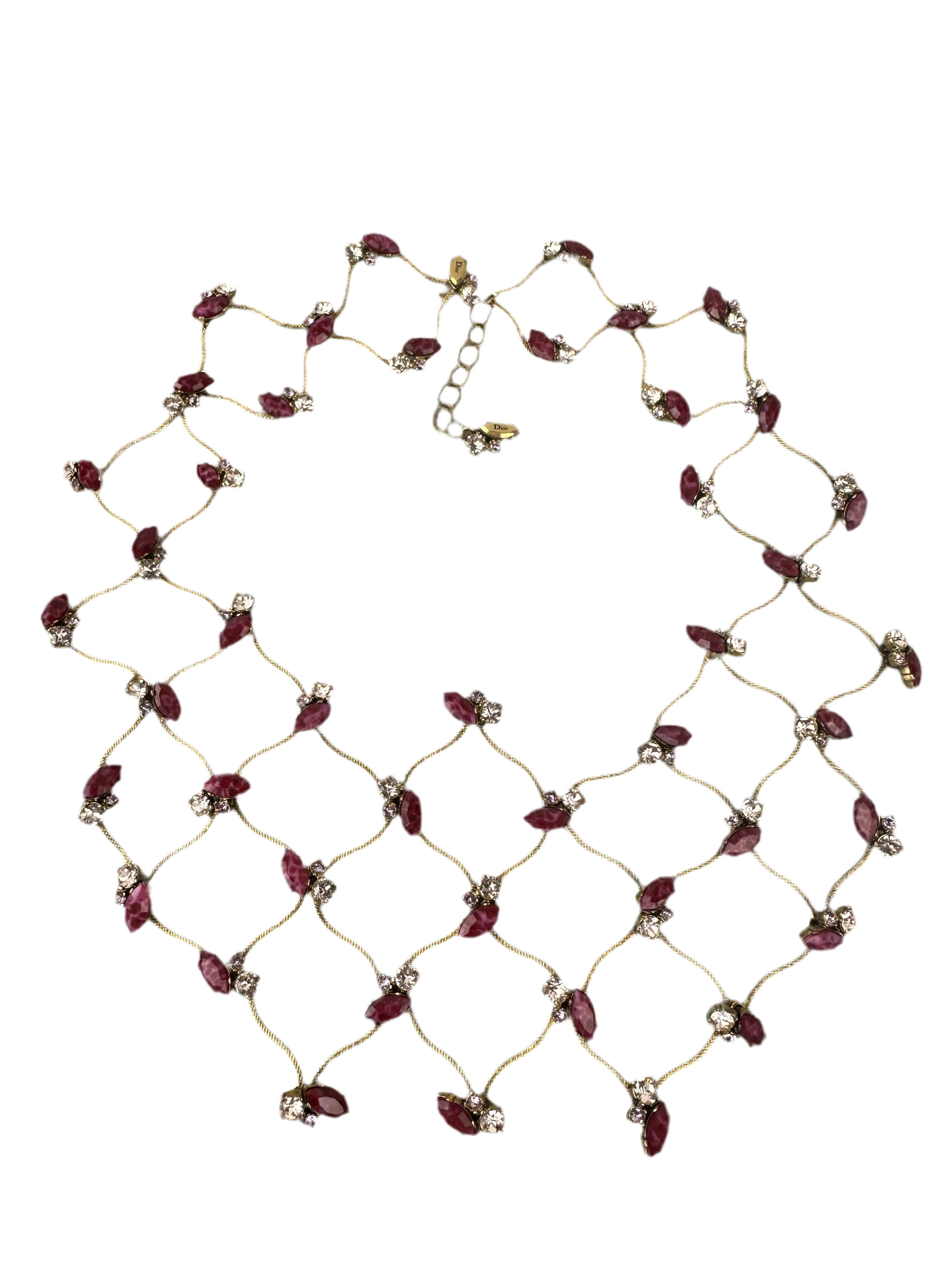 Dior crystal necklace
