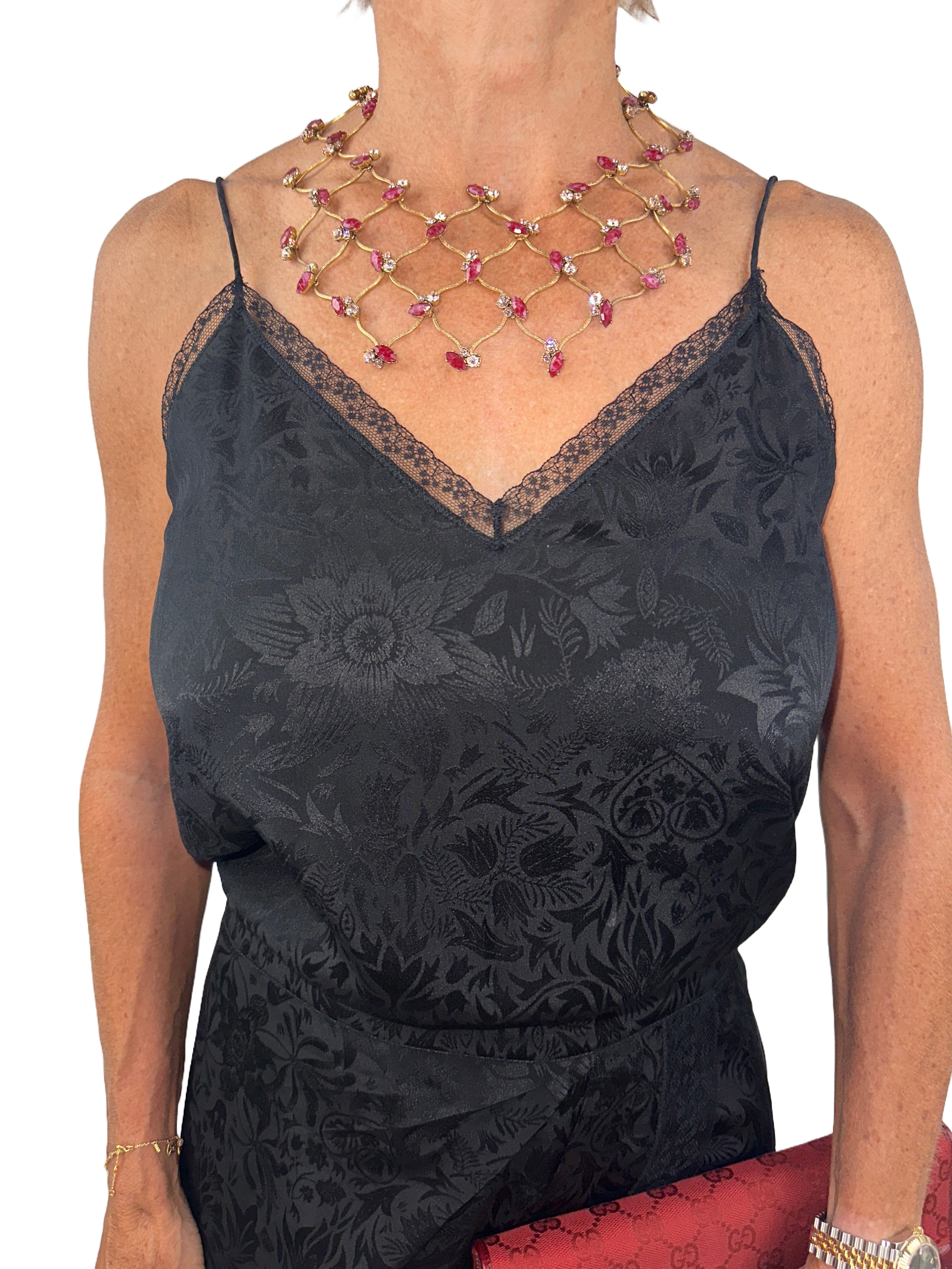 Dior crystal necklace