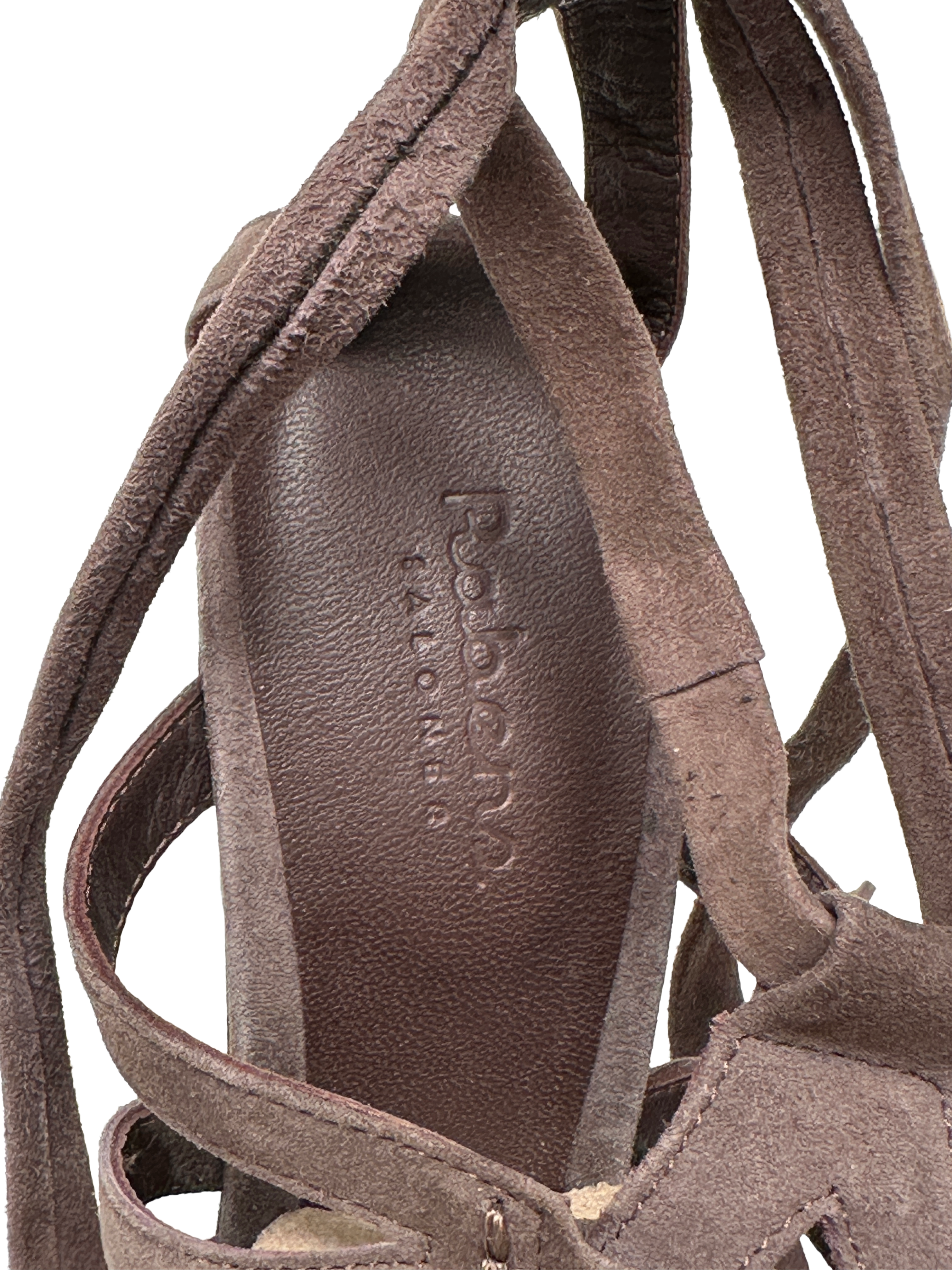 Rabens Saloner brown heeled sandal - size 40