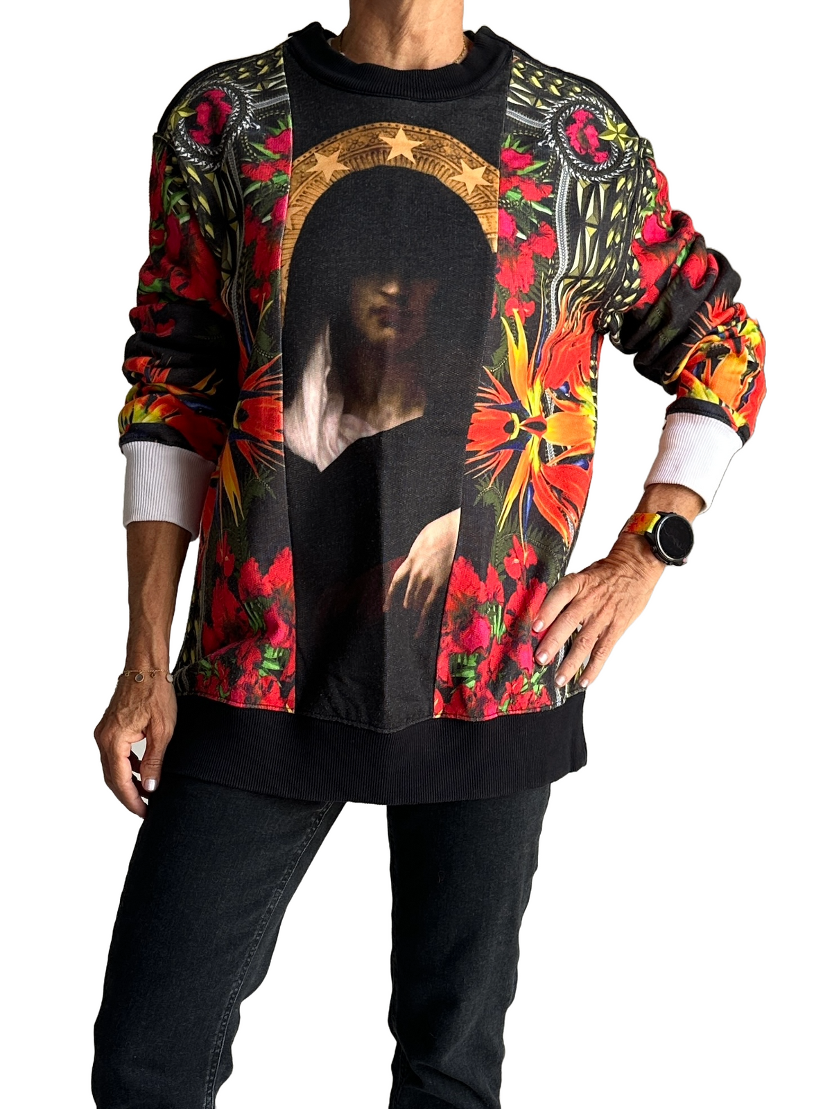 Givenchy birds of paradise Madonna sweater - size 38