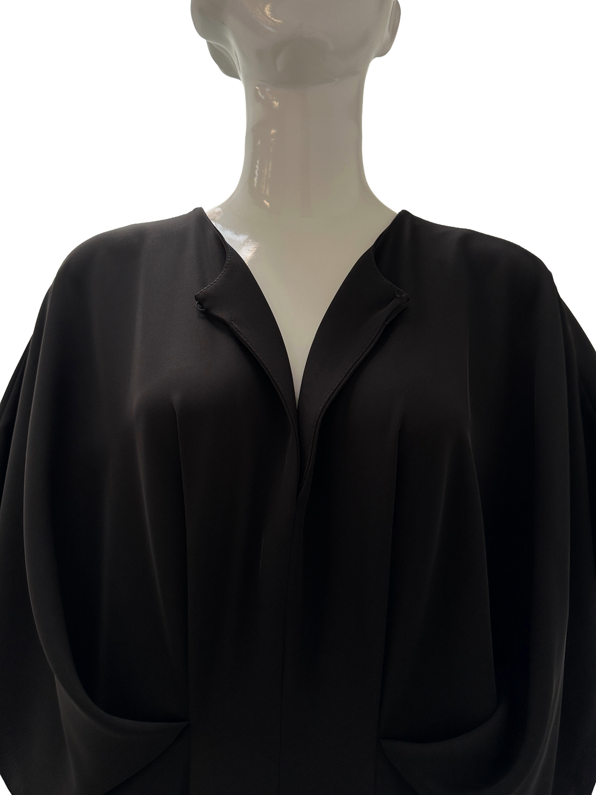 Imperial Belted black maxi dress - size 38