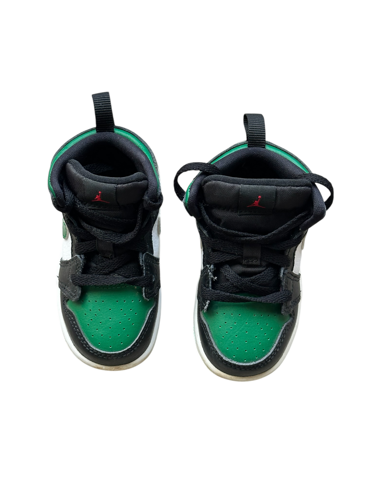 Nike Air Jordan 1 Mid Black Pine Green sneakers - Size 22